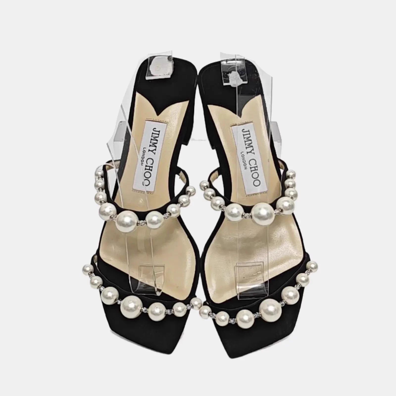 Jimmy Choo JIMMY CHOO pearl block heel sandal EU 35 Size US 4 / IT 34 - 1 Thumbnail