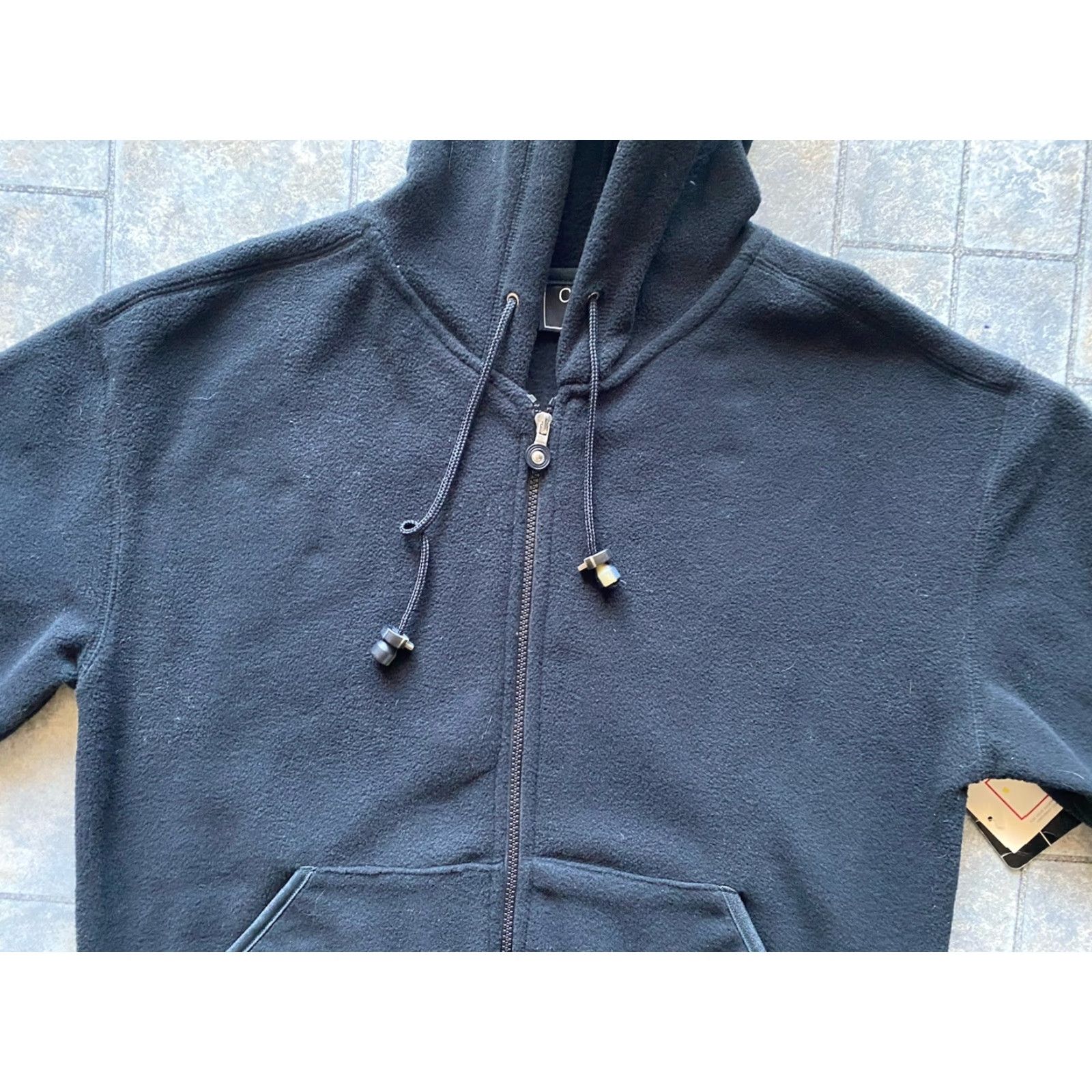 Vintage NWT Coaco New York Fleece Jacket Women’s Black Hooded, M, Regular Size, Jacket, Women, Polyester, Coat Size M / US 6-8 / IT 42-44 - 4 Thumbnail
