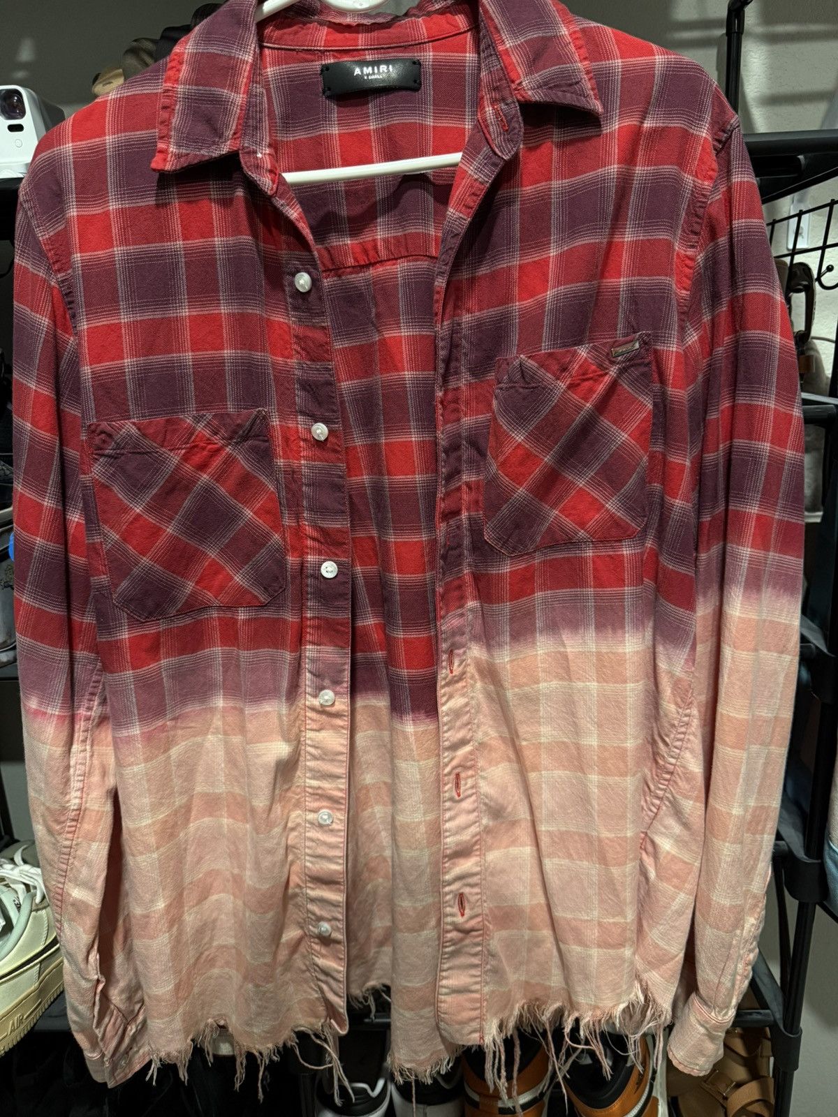 Amiri Amiri Half Bleached flannel Size US S / EU 44-46 / 1 - 1 Thumbnail
