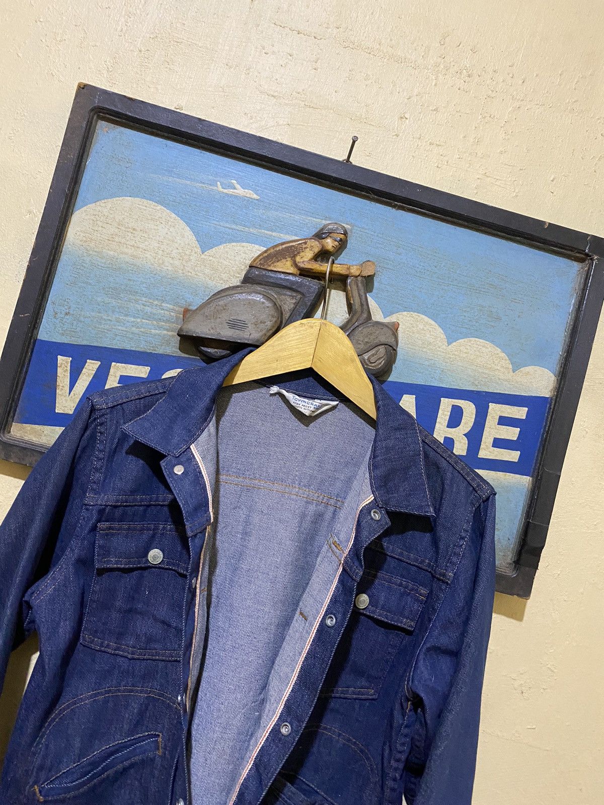 Vintage Rare towncraft selvedge denim jaket Size US M / EU 48-50 / 2 - 6 Thumbnail