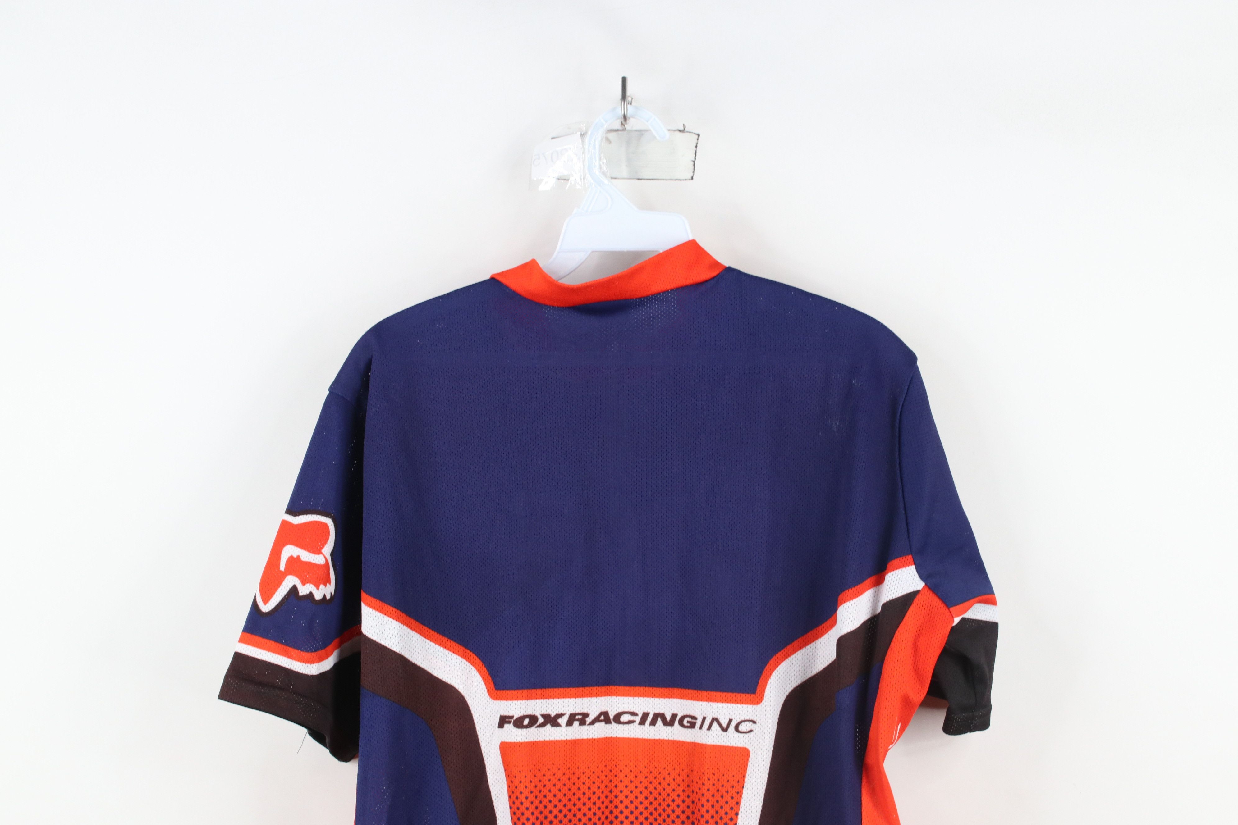 Fox Racing × Vintage Vintage 90s Fox Racing Bicycle Cycling Racing Jersey USA Size US L / EU 52-54 / 3 - 14 Thumbnail