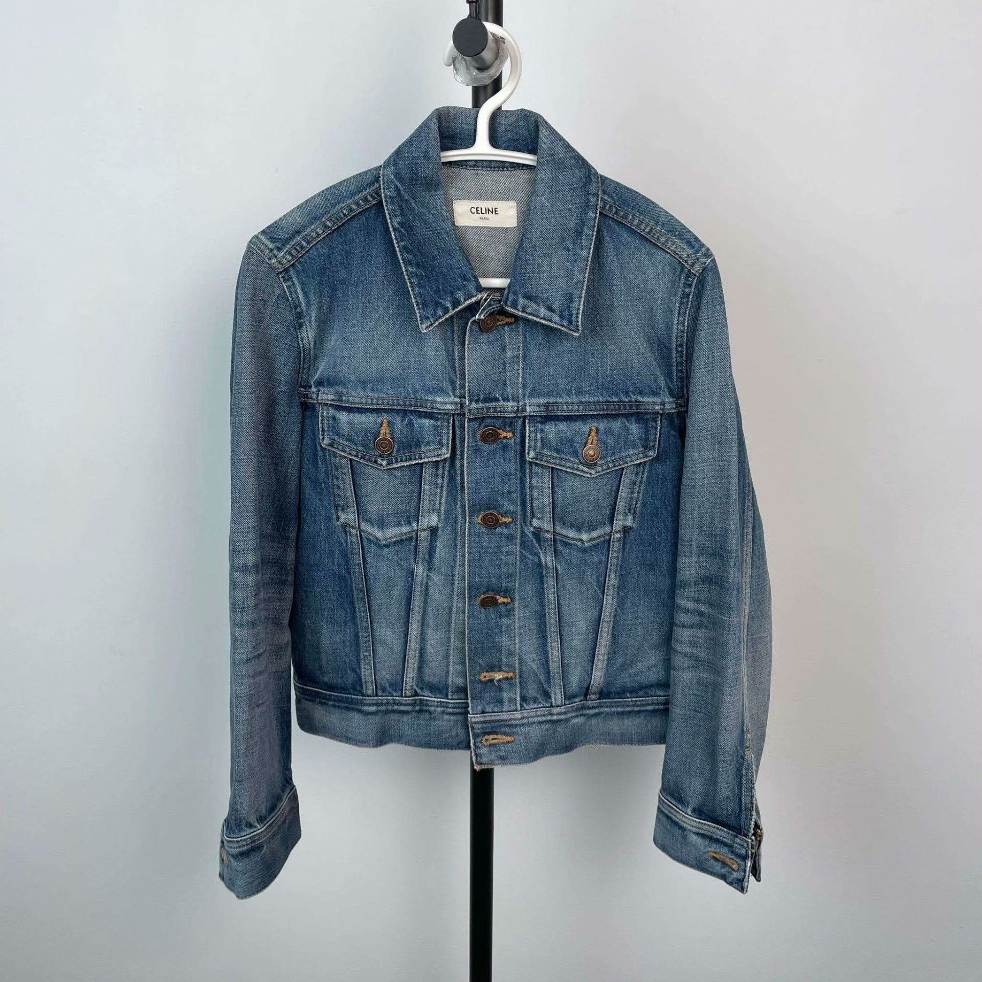 Celine Celine Denim Blue Jacket S Women Size S / US 4 / IT 40 - 1 Thumbnail
