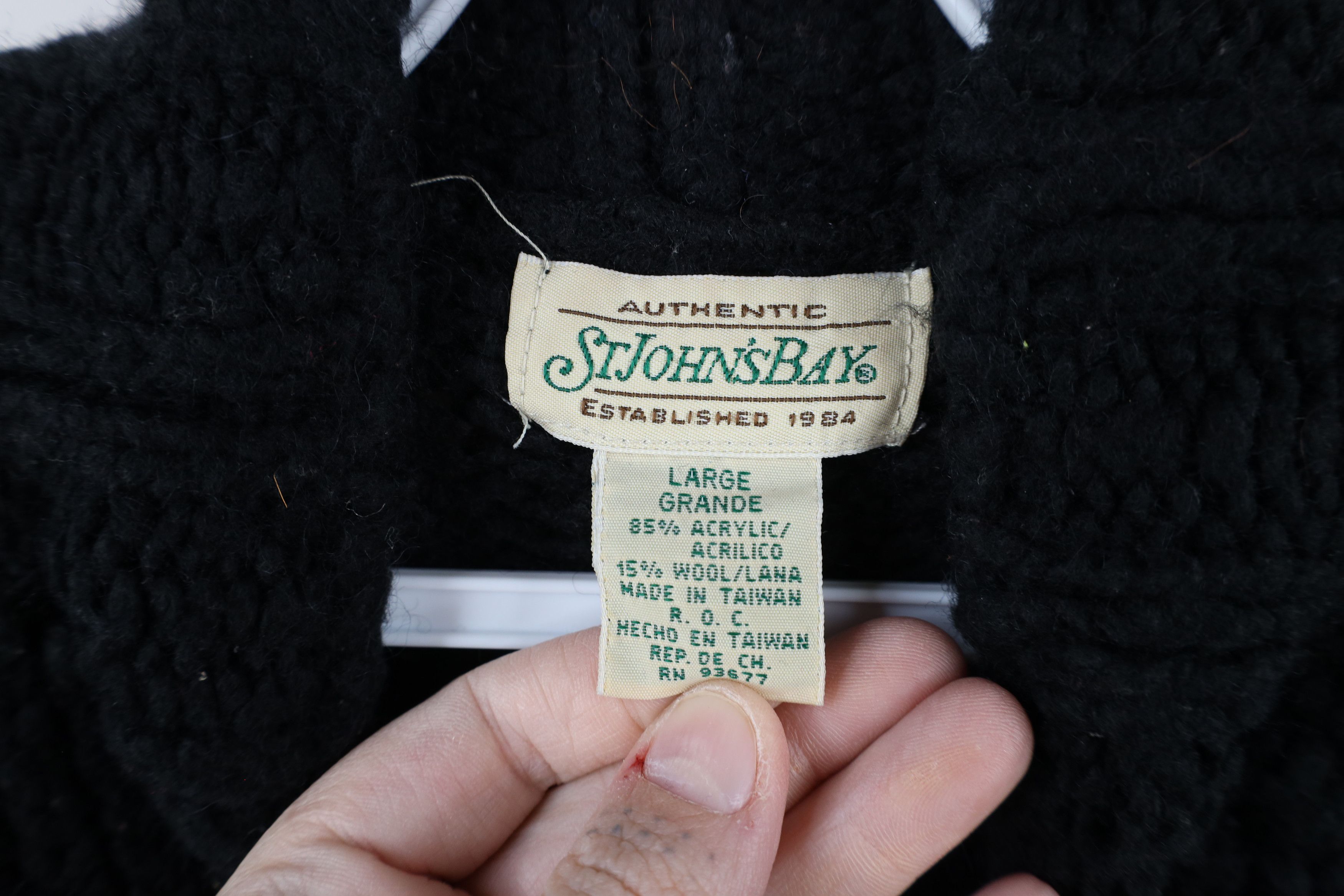 Vintage Vintage 90s Streetwear Chunky Ribbed Knit Mock Neck Sweater Size L / US 10 / IT 46 - 5 Thumbnail