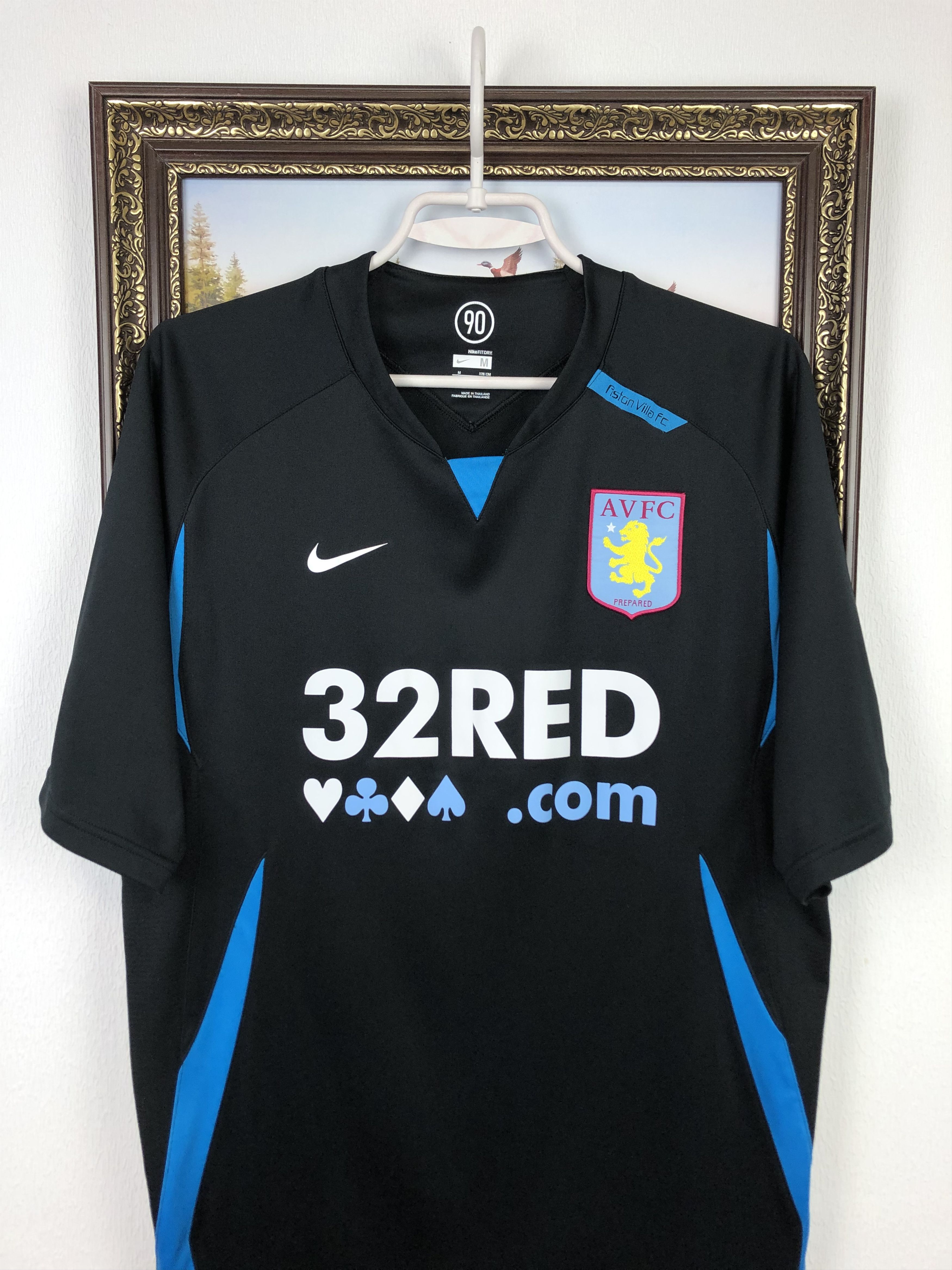 Nike Vintage Nike Aston Villa Training Football Shirt Jersey Size US M / EU 48-50 / 2 - 2 Thumbnail