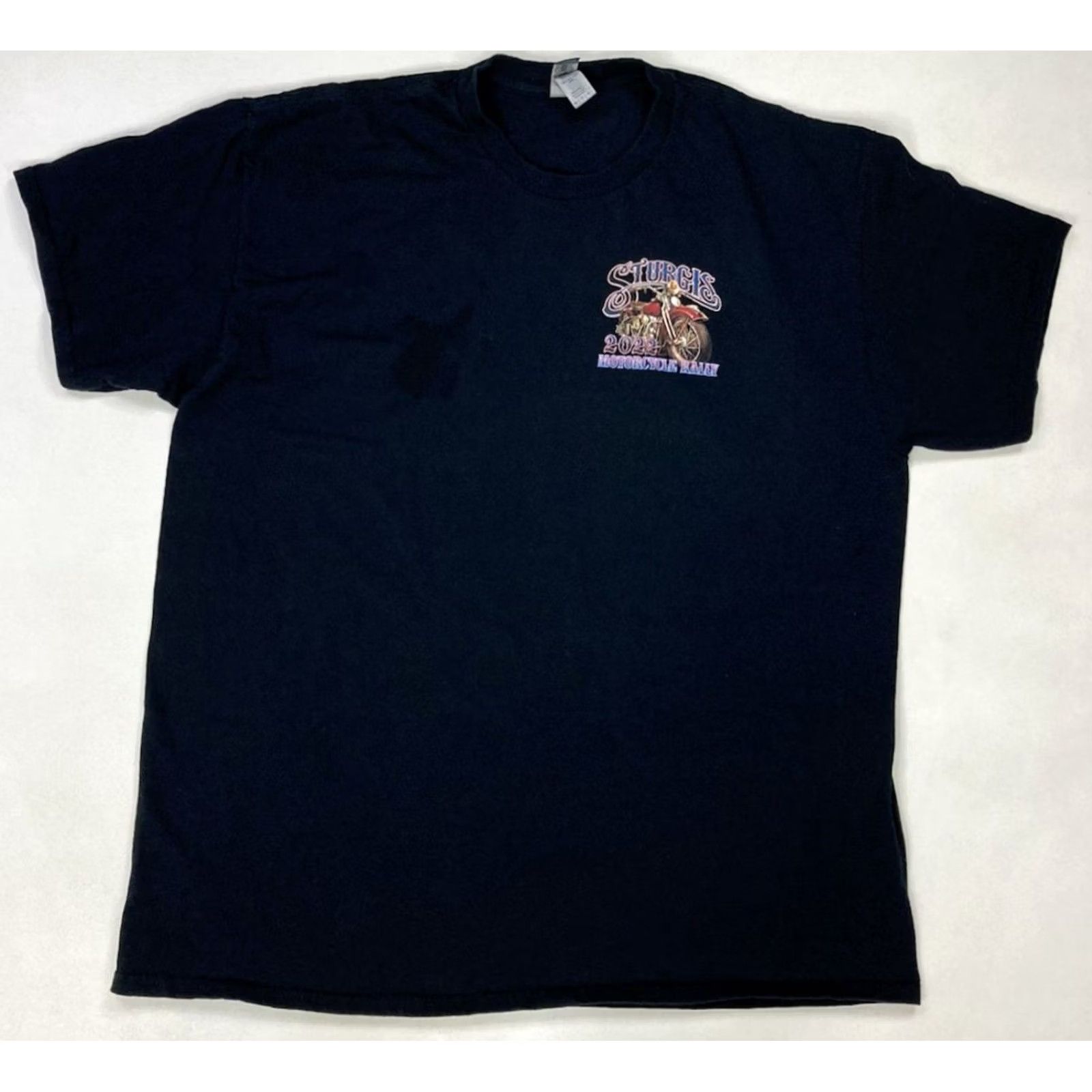 Gildan Sturgis Motorcycle Rally 2022 Graphic T-shirt Men XL Black Size US XL / EU 56 / 4 - 3 Thumbnail