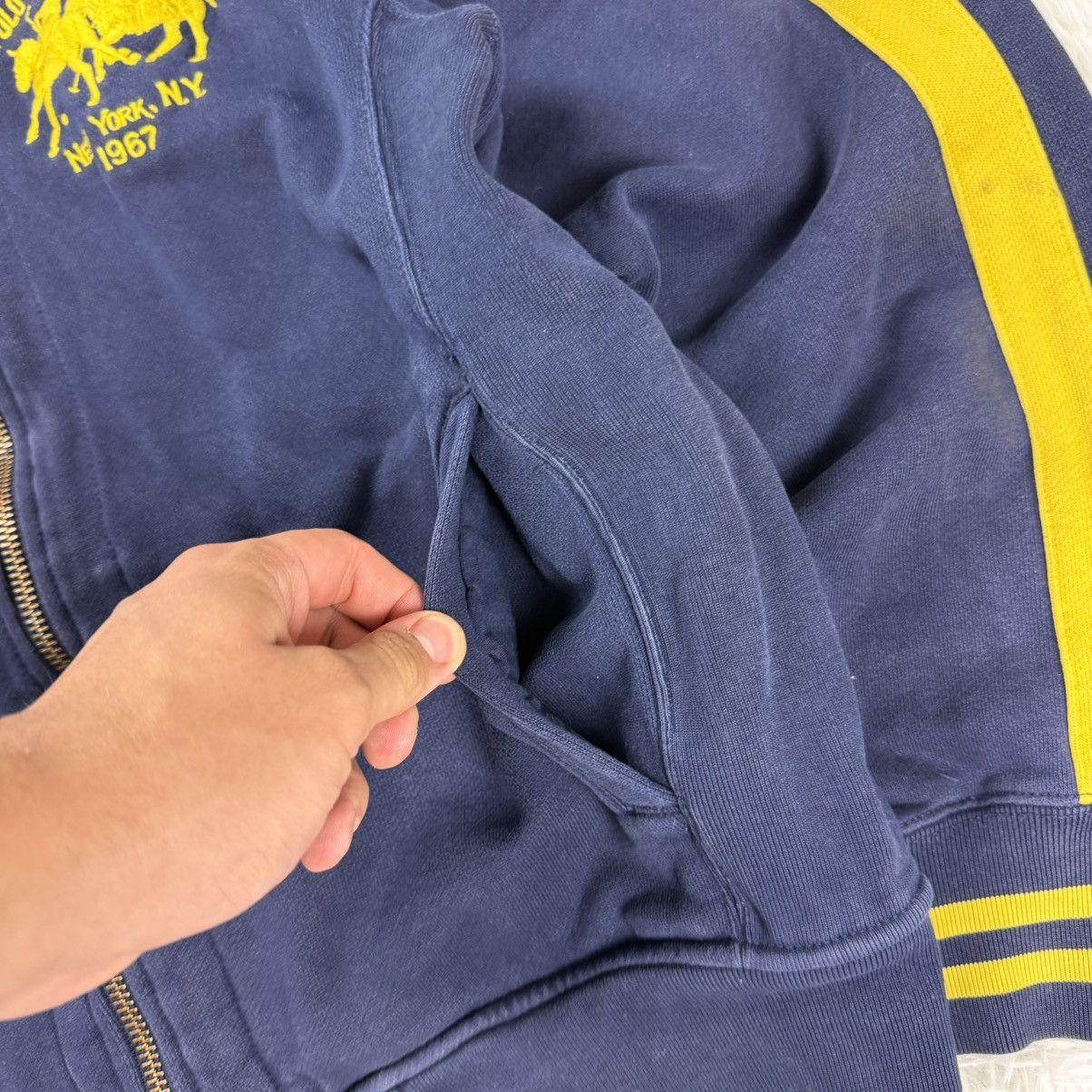 RRL Ralph Lauren Polo Ralph Lauren Club Vintage Zip Hoodie L 00S Streetwear Size US L / EU 52-54 / 3 - 7 Thumbnail