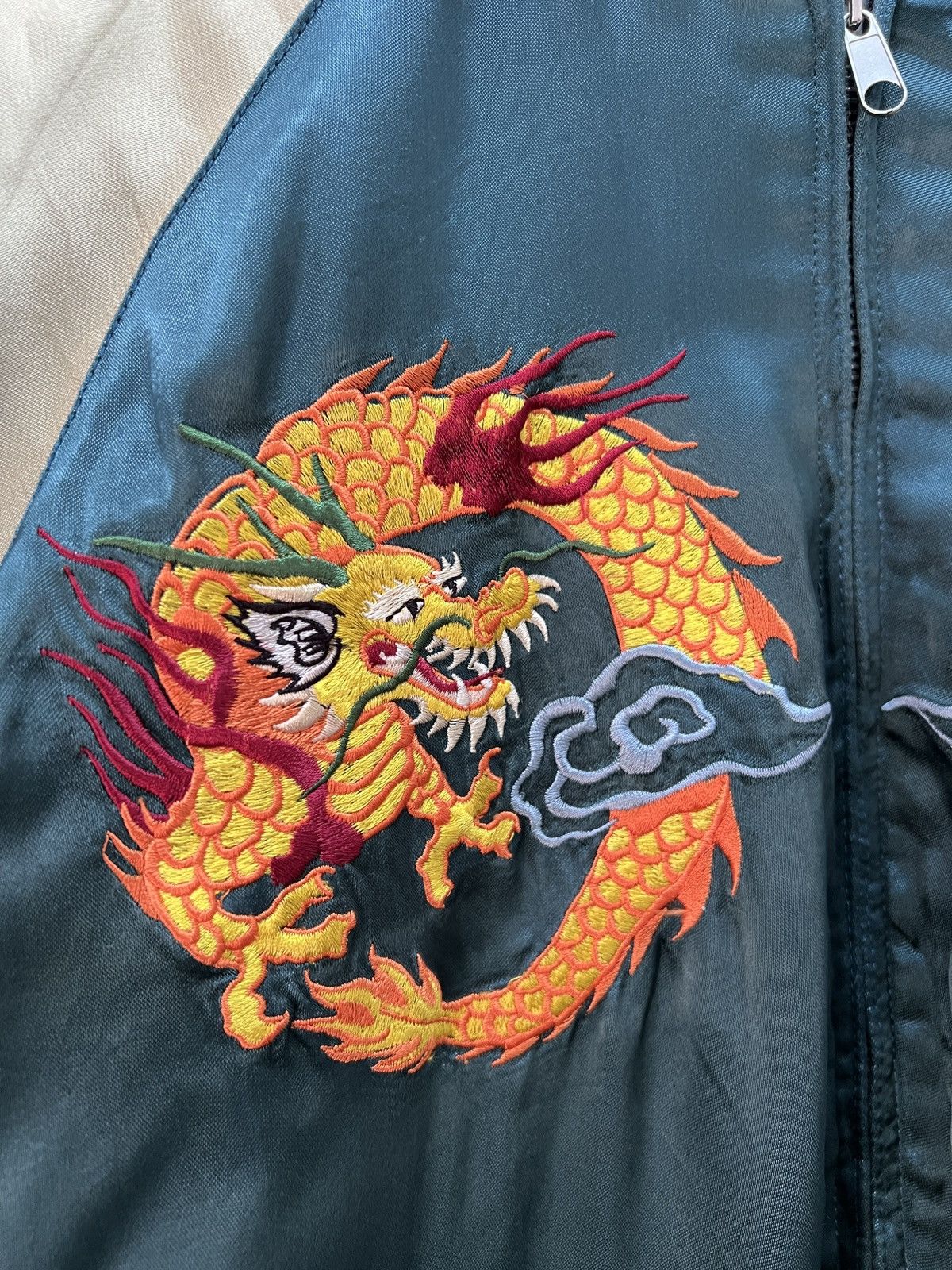 Vintage 🔥Vintage Sukajan Souvenir Rayon Reversible Jacket Size US L / EU 52-54 / 3 - 6 Thumbnail