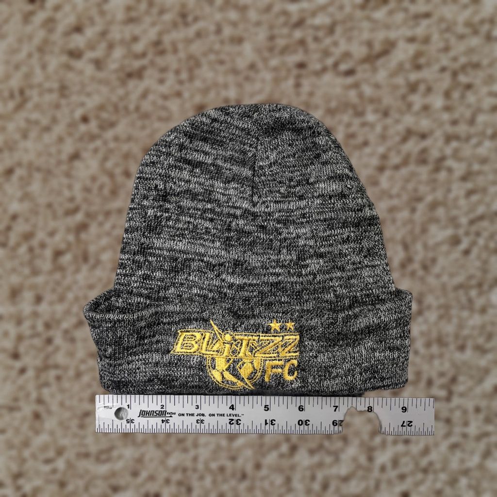 Port Authority Utah Blitzz FC Club Beanie Adult One Size Gray Knit Acrylic Poly Blend Size ONE SIZE - 1 Thumbnail