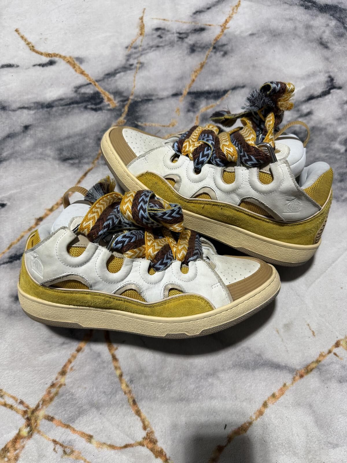 Lanvin Lanvin Curb Yellow White - Sz 10US Size US 10 / EU 43 - 3 Thumbnail