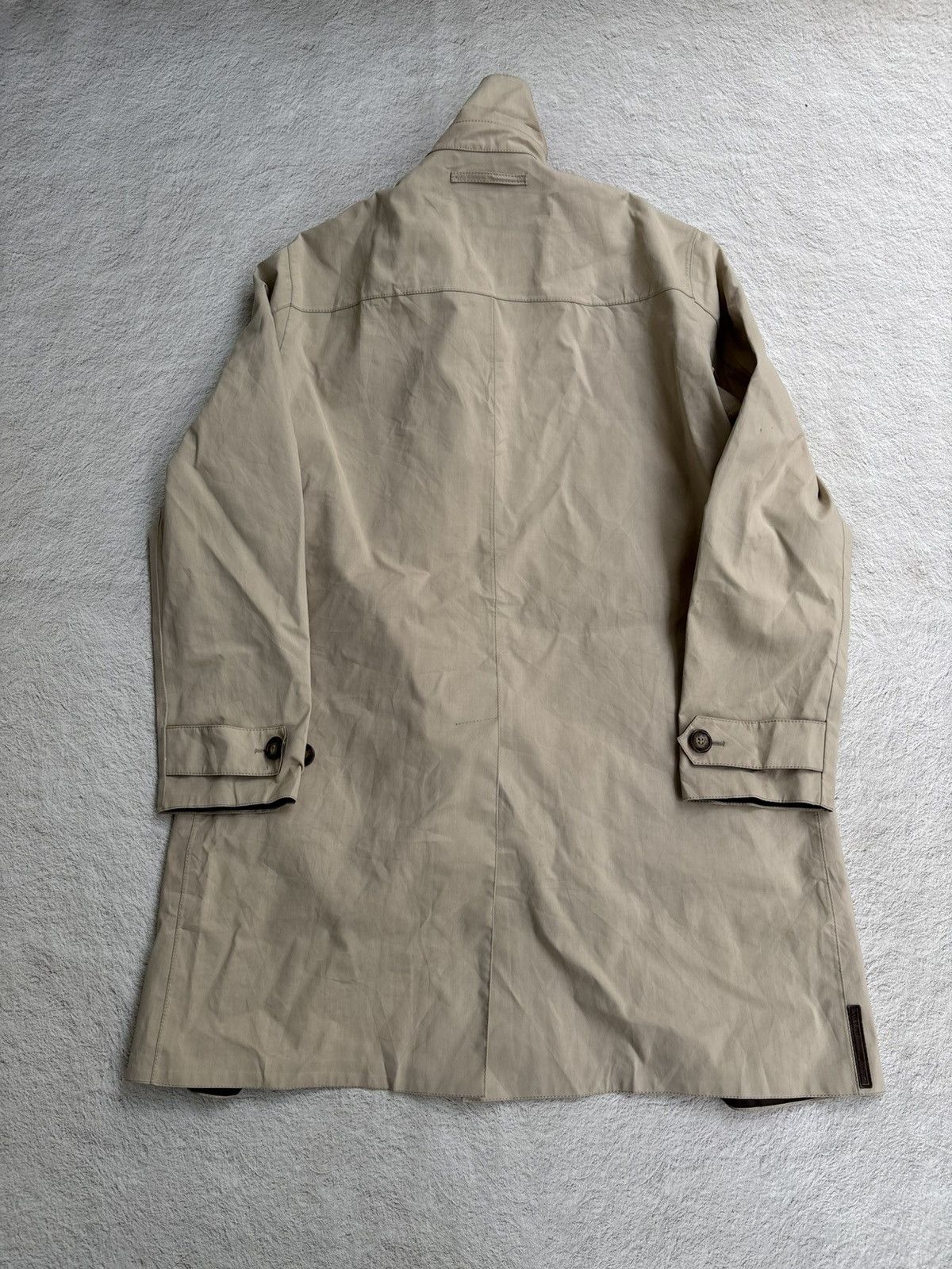 Prada sport vintage coat jacket mix leather