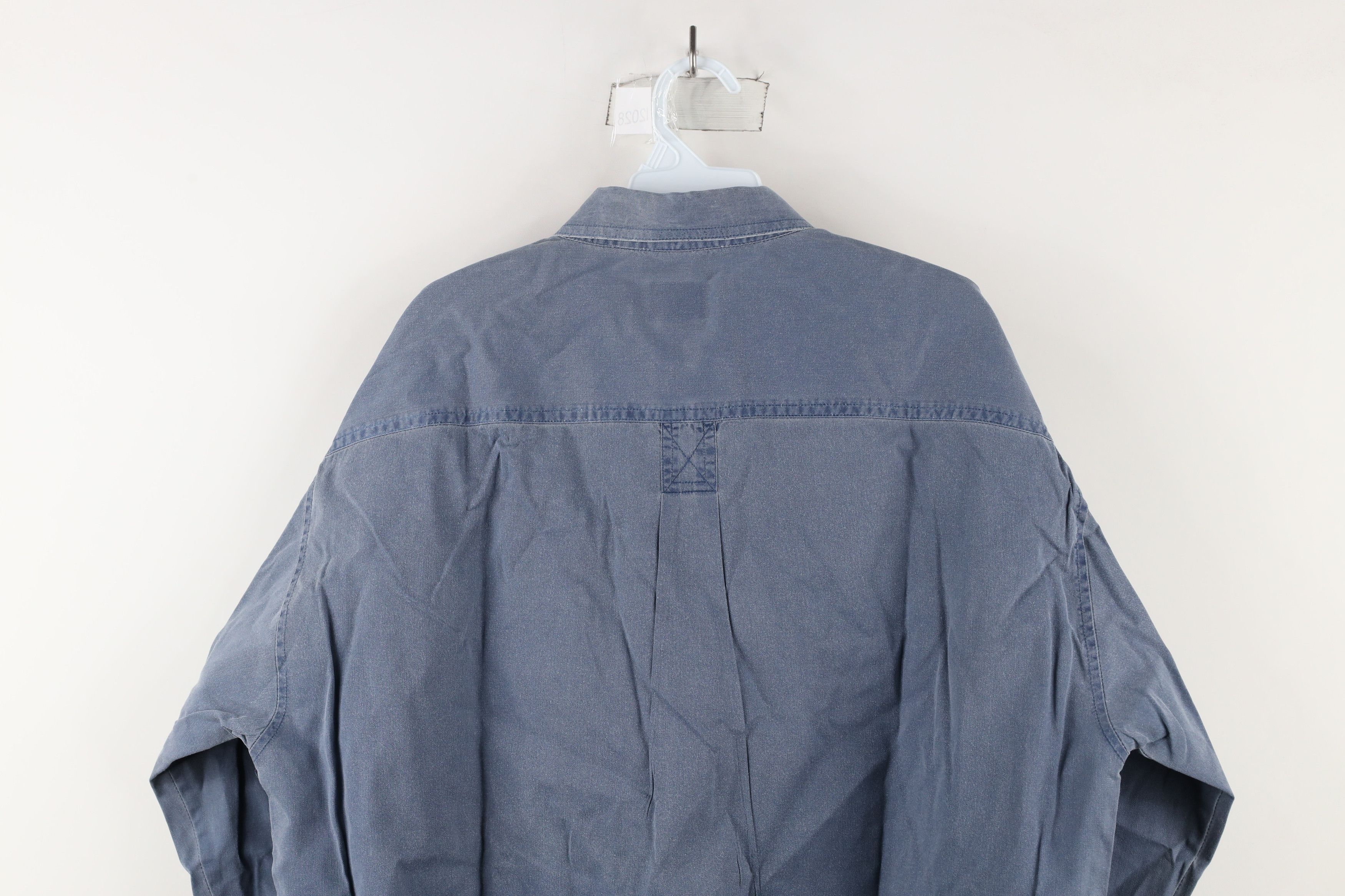 Vintage Vintage 90 Streetwear Stonewash Collared Button Down Shirt Size US L / EU 52-54 / 3 - 11 Thumbnail