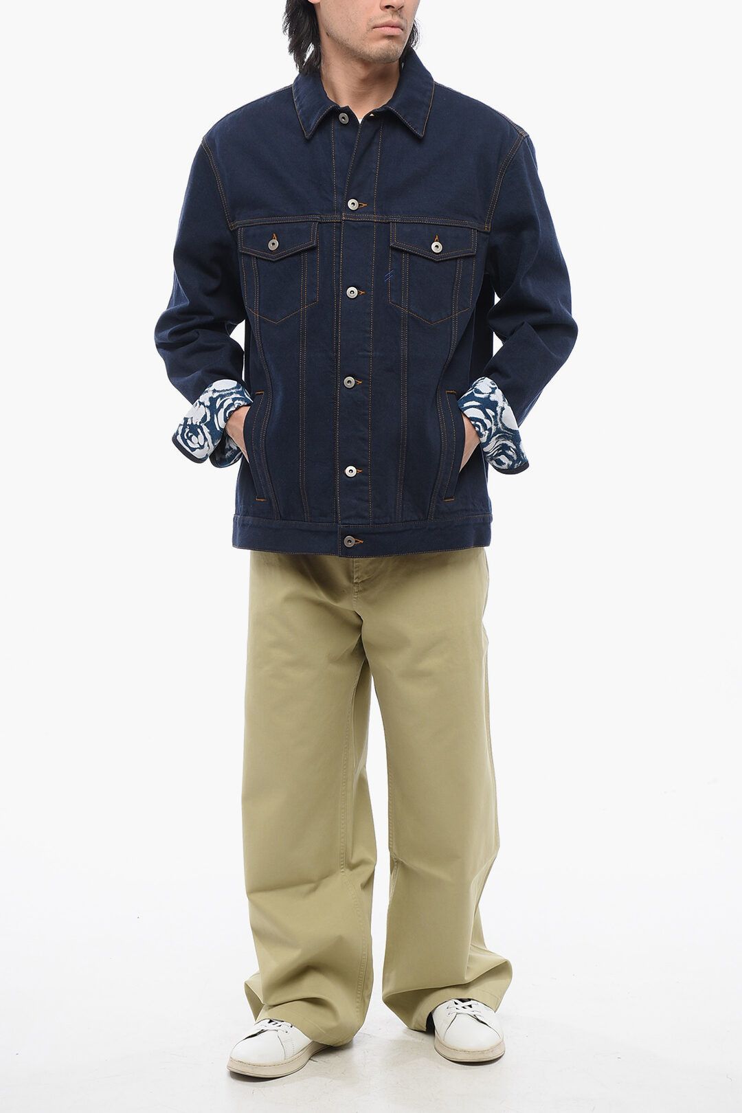 Burberry og1mm1125 Dark Washed Denim Jacket in Blue Size US M / EU 48-50 / 2 - 5 Thumbnail