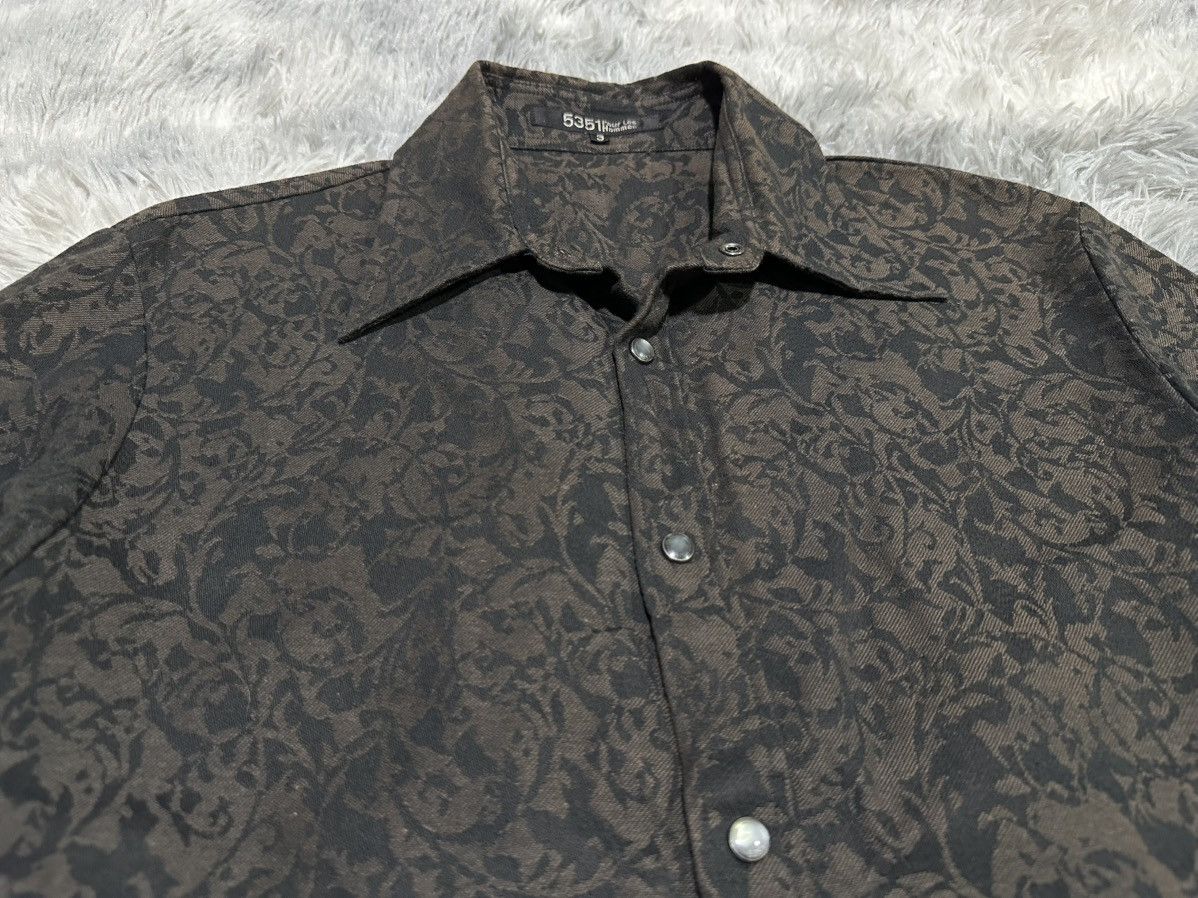 5351 POUR LES HOMMES 🔥Sick Y2K 5351 Pour Les Homme Shirt Floral Jacquard Size US M / EU 48-50 / 2 - 1 Thumbnail