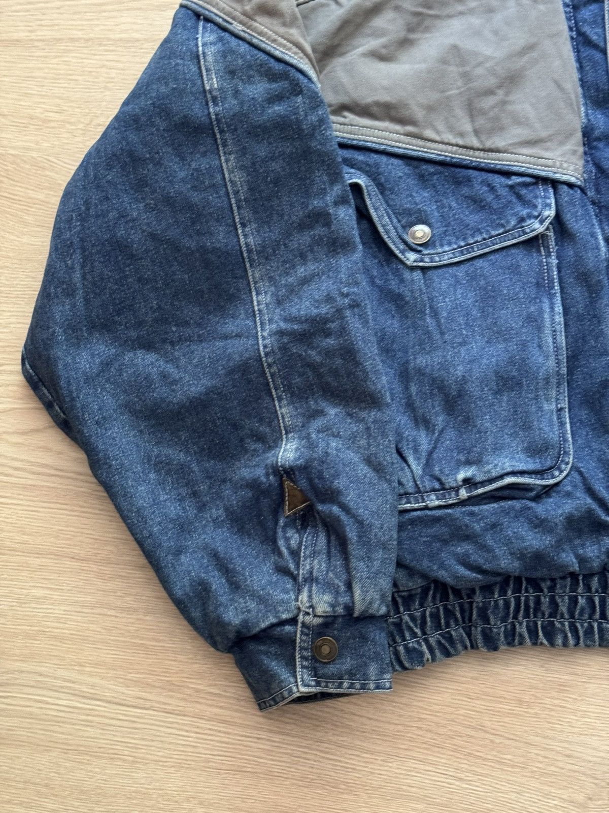 Vintage Vintage 90’s Archival Denim Jeans Baggy Japanese Jacket Size US XL / EU 56 / 4 - 4 Thumbnail