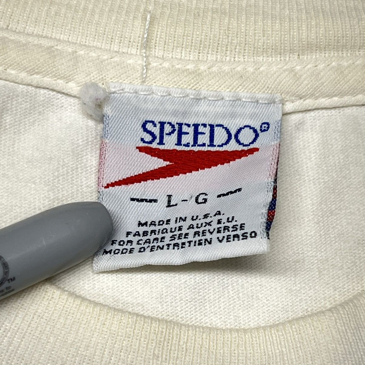 Speedo × Vintage Speedo Tee Shirt White Liquid Planet Graphic Swim Water 90s Size US L / EU 52-54 / 3 - 6 Thumbnail