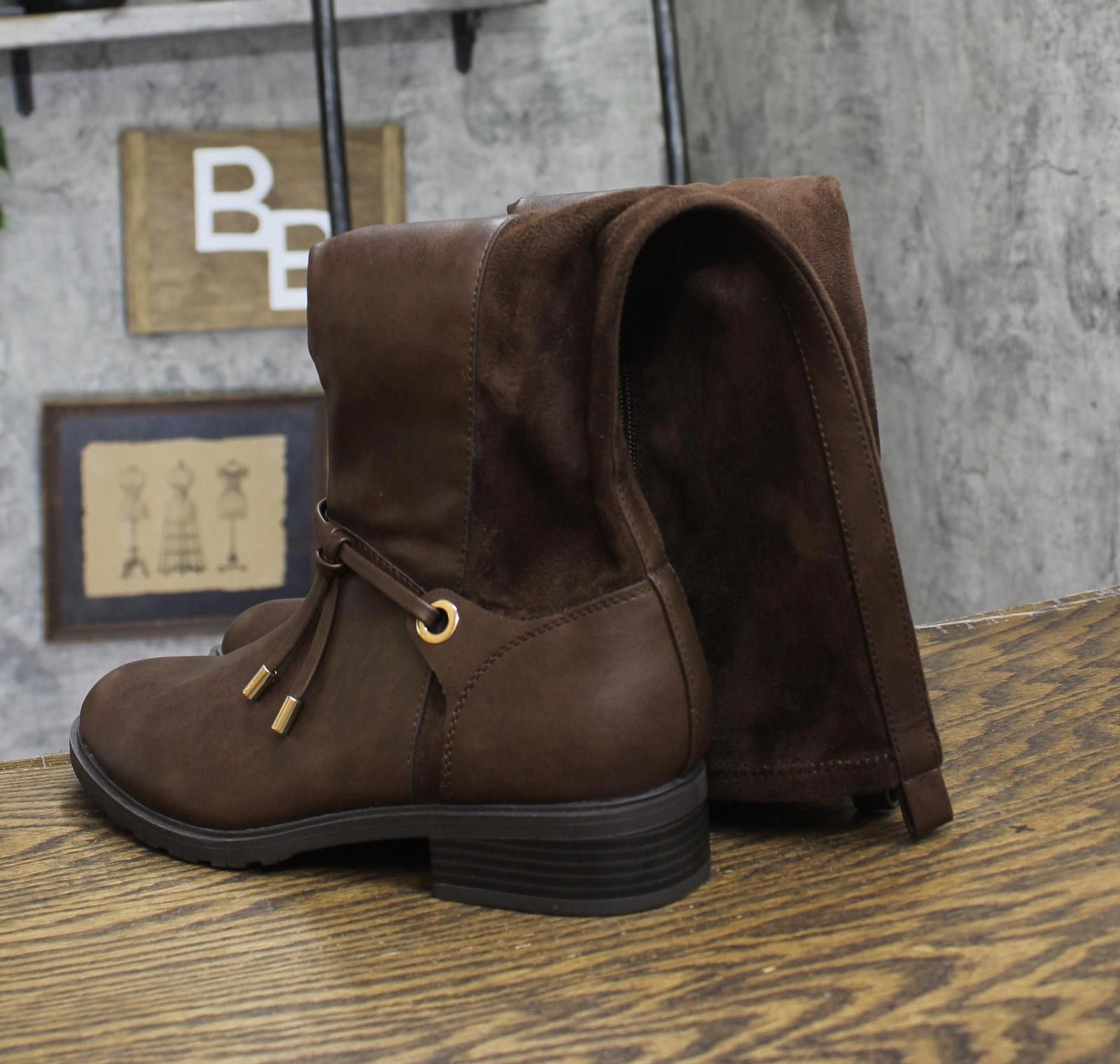 Style & Co Style & Co. Knee-high Riding Boots Mocha Smooth Brown 8.5m Size US 8.5 / IT 38.5 - 3 Thumbnail