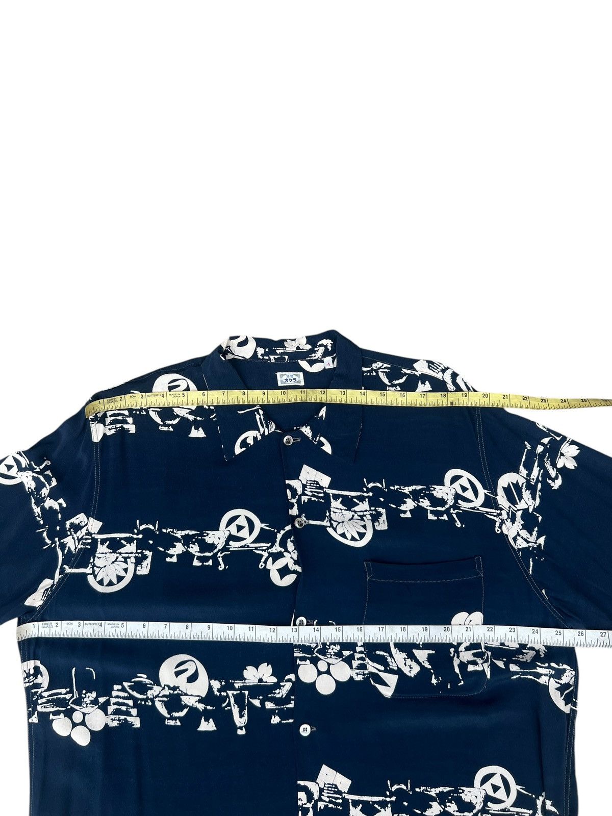 Blue Blue Japan Blue Blue Special Okra Indigo Dyed Hawaiian Shirt Size 4 Size US XL / EU 56 / 4 - 2 Thumbnail