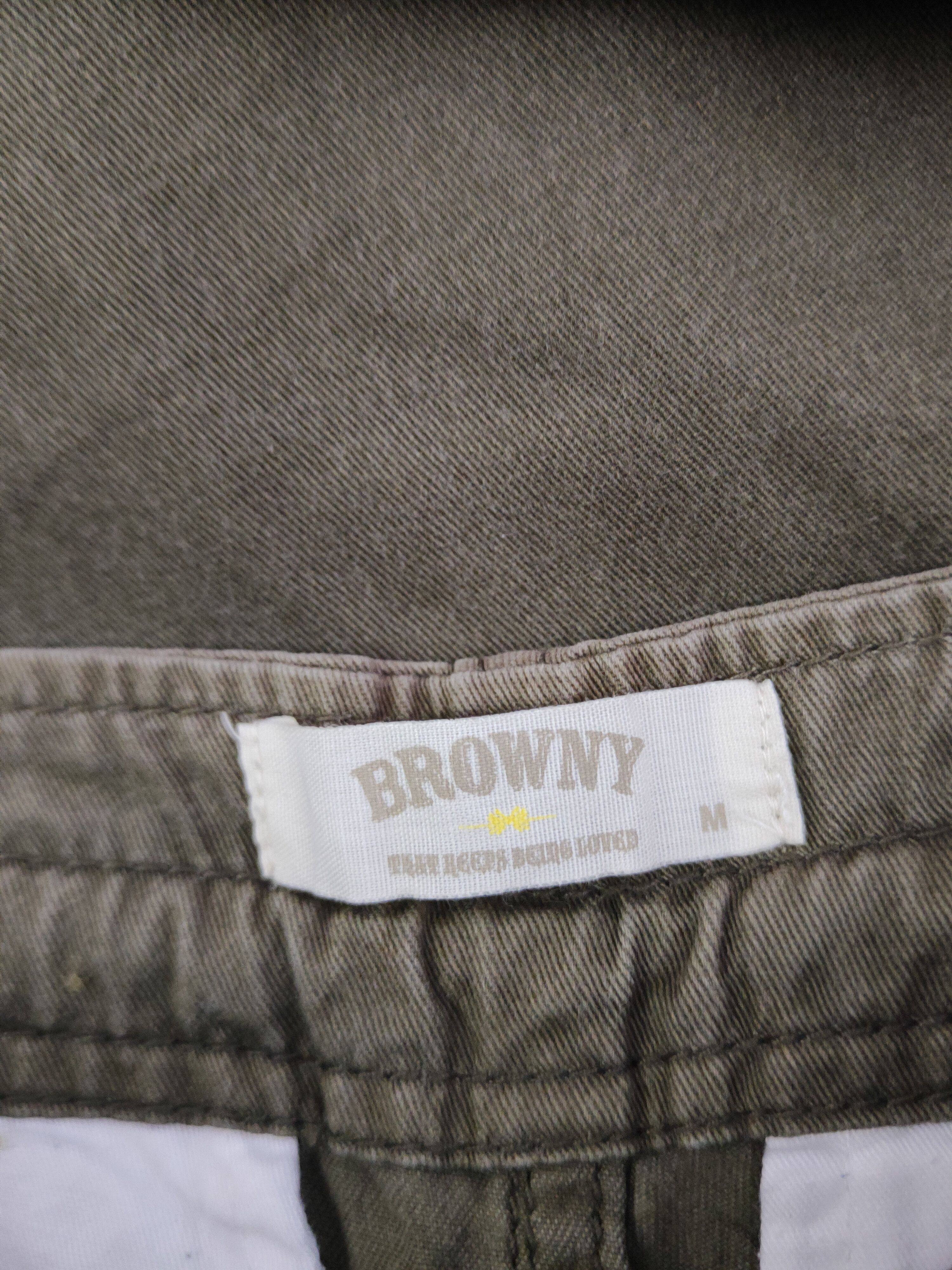 Japanese Brand DL Browny Olive Multipocket Cargo Pants #46-362 Size US 31 - 14 Thumbnail