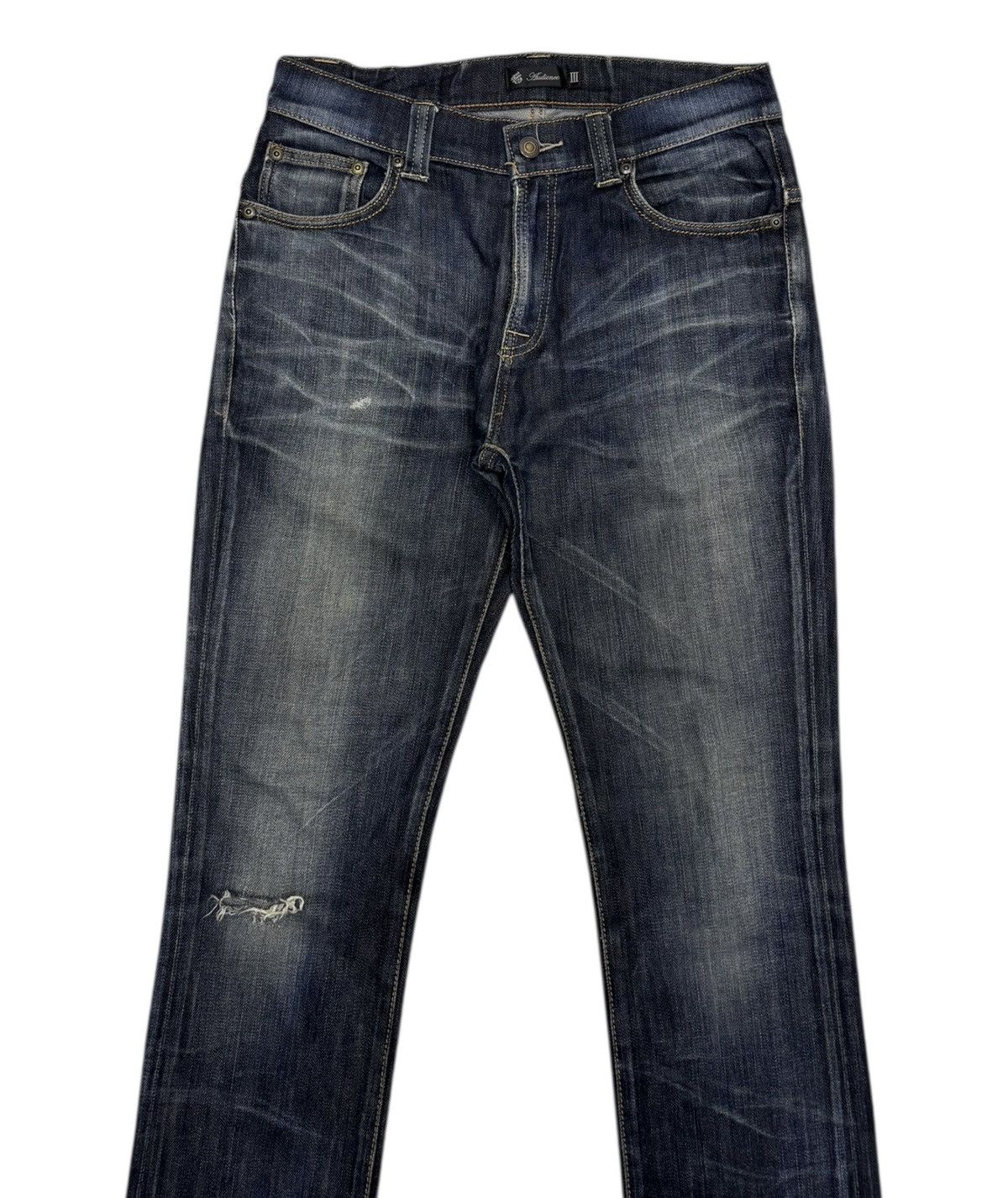14th Addiction × Isamu Katayama Backlash × KMRii Audience Japan Denim Clawmark Distressed Denim jeans Size US 30 / EU 46 - 5 Thumbnail