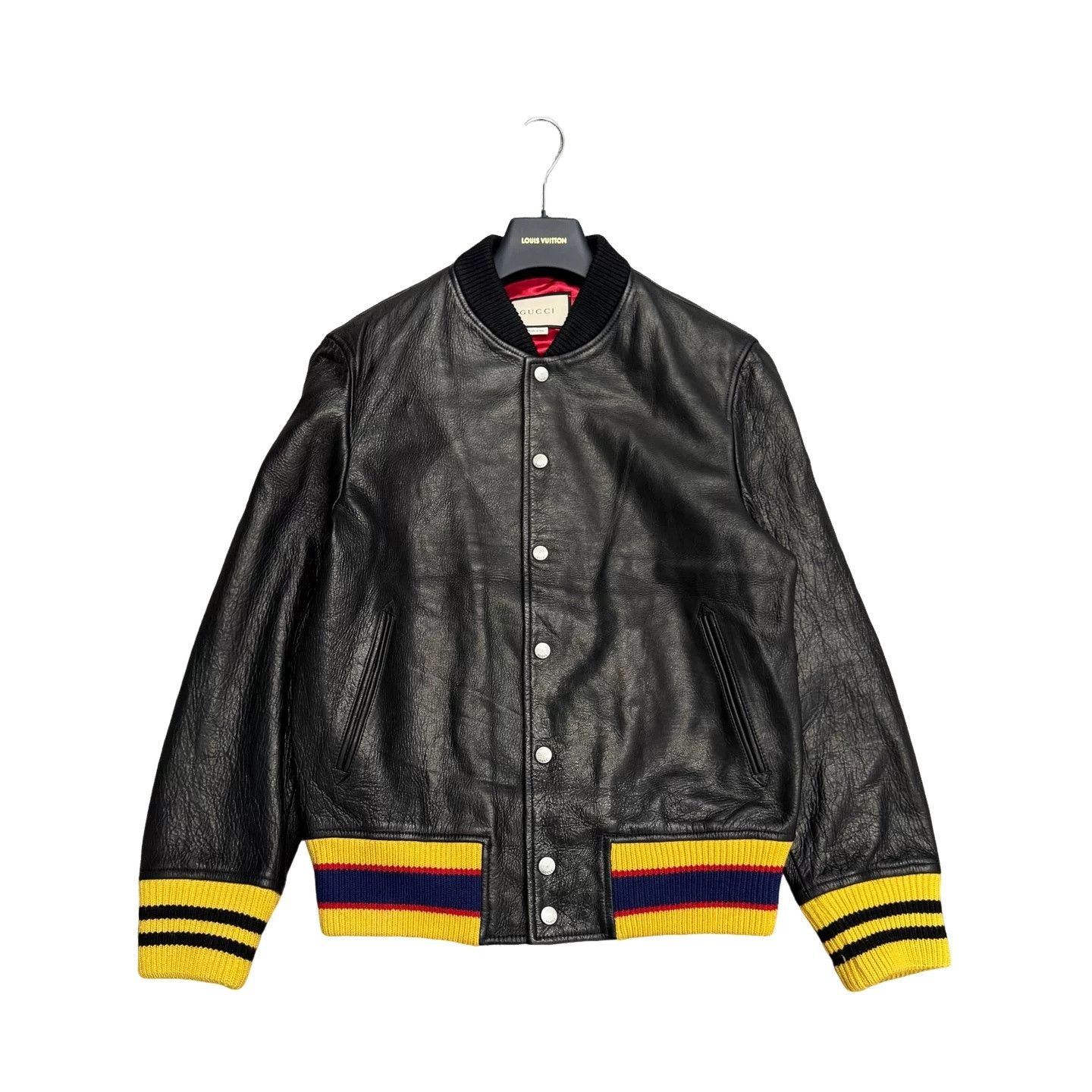 Gucci Gucci Tiger Embroidered Leather Jacket Size 48 Size US M / EU 48-50 / 2 - 1 Thumbnail