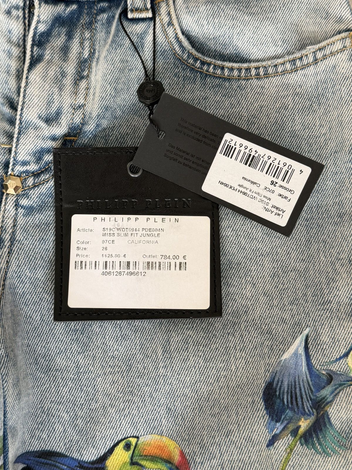 Philipp Plein Philipp Plein Miss Slim Fit “Jungle” Size 26" / US 2 / IT 38 - 15 Thumbnail