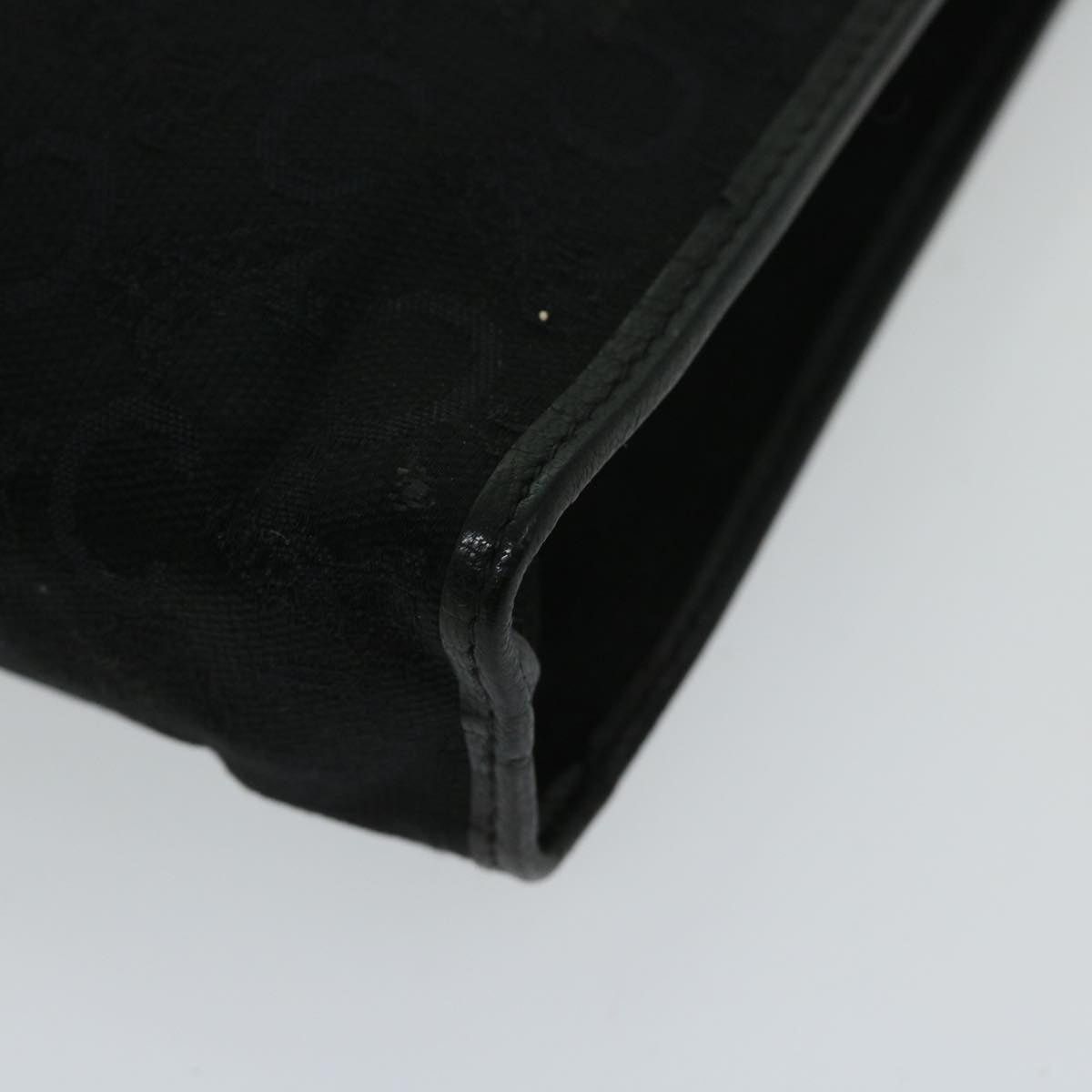Celine CELINE C Macadam Canvas Clutch Bag Black Size ONE SIZE - 8 Thumbnail