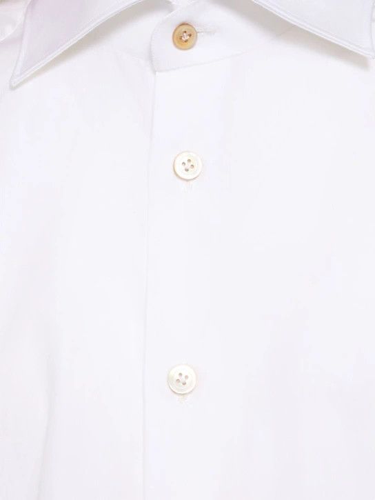 Kiton o1lsvrm0425 Cotton Shirt in White Size US M / EU 48-50 / 2 - 6 Thumbnail