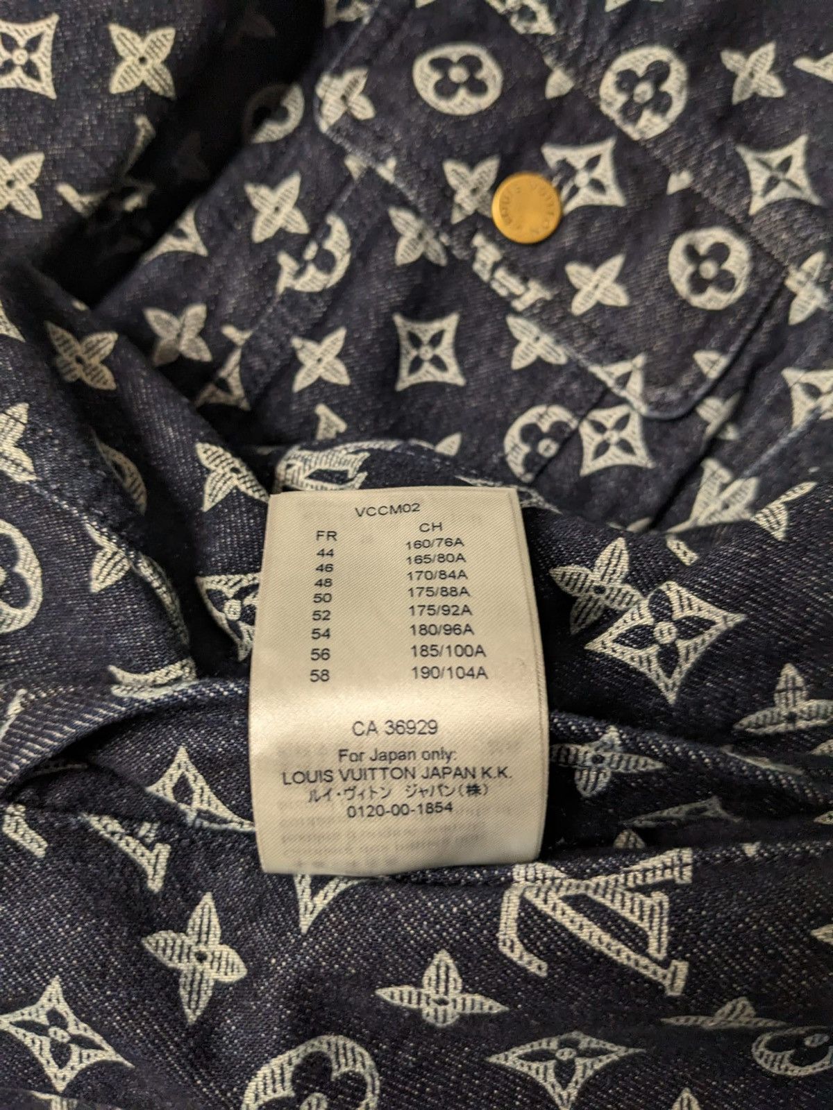 Louis Vuitton LOUIS VUITTON KIM JONES DENIM MONOGRAM JACKET Size US L / EU 52-54 / 3 - 6 Thumbnail