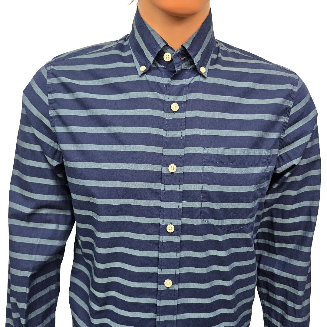 J.Crew J. Crew Lightweight Shirt Men S Slim-Fit Button-Down Striped Size US S / EU 44-46 / 1 - 5 Thumbnail