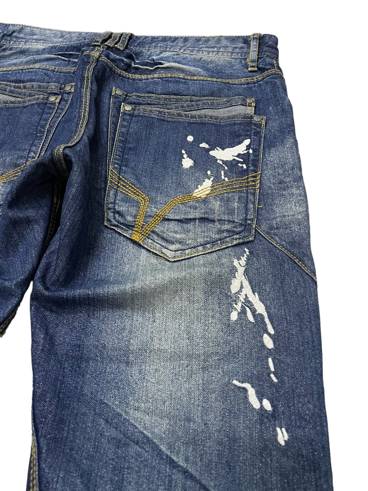 HIDEAWAYS × Hysteric Glamour Hideaway Nicole Muddy Wash Heavy Whiskers Flared Jeans Size US 30 / EU 46 - 14 Thumbnail