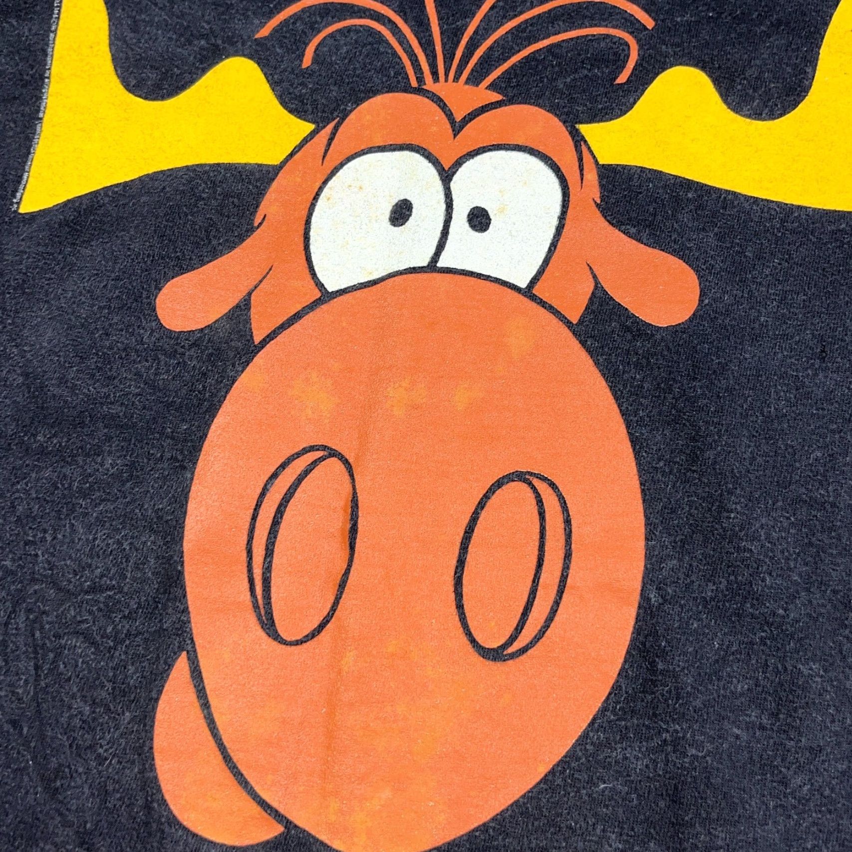 Hanes VINTAGE Hanes Rocky Bullwinkle Taco Bell Shirt Men XL Black Faded 90s Grunge Promo Logo Tee Shirt Size US XL / EU 56 / 4 - 6 Thumbnail