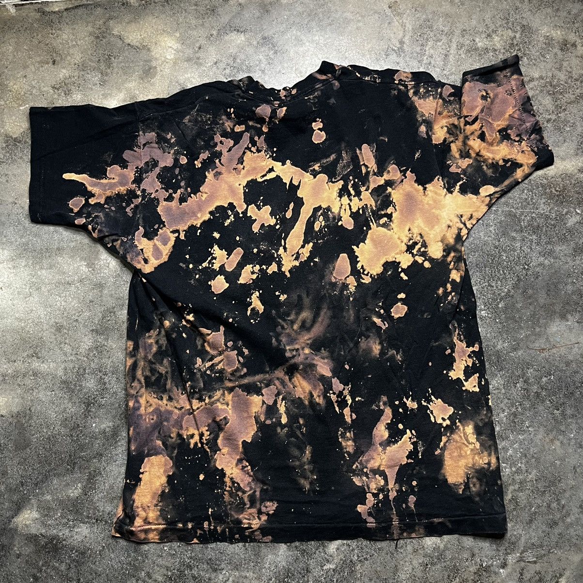Vintage vintage single stitch black bleached tshirt Size US XL / EU 56 / 4 - 4 Thumbnail
