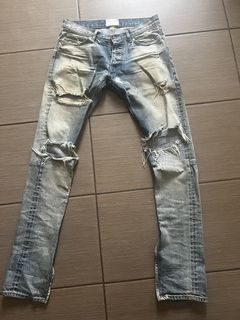 Fear of God Fourth 4th Collection Selvedge Indigo Denim Jeans Size 32  Authentic