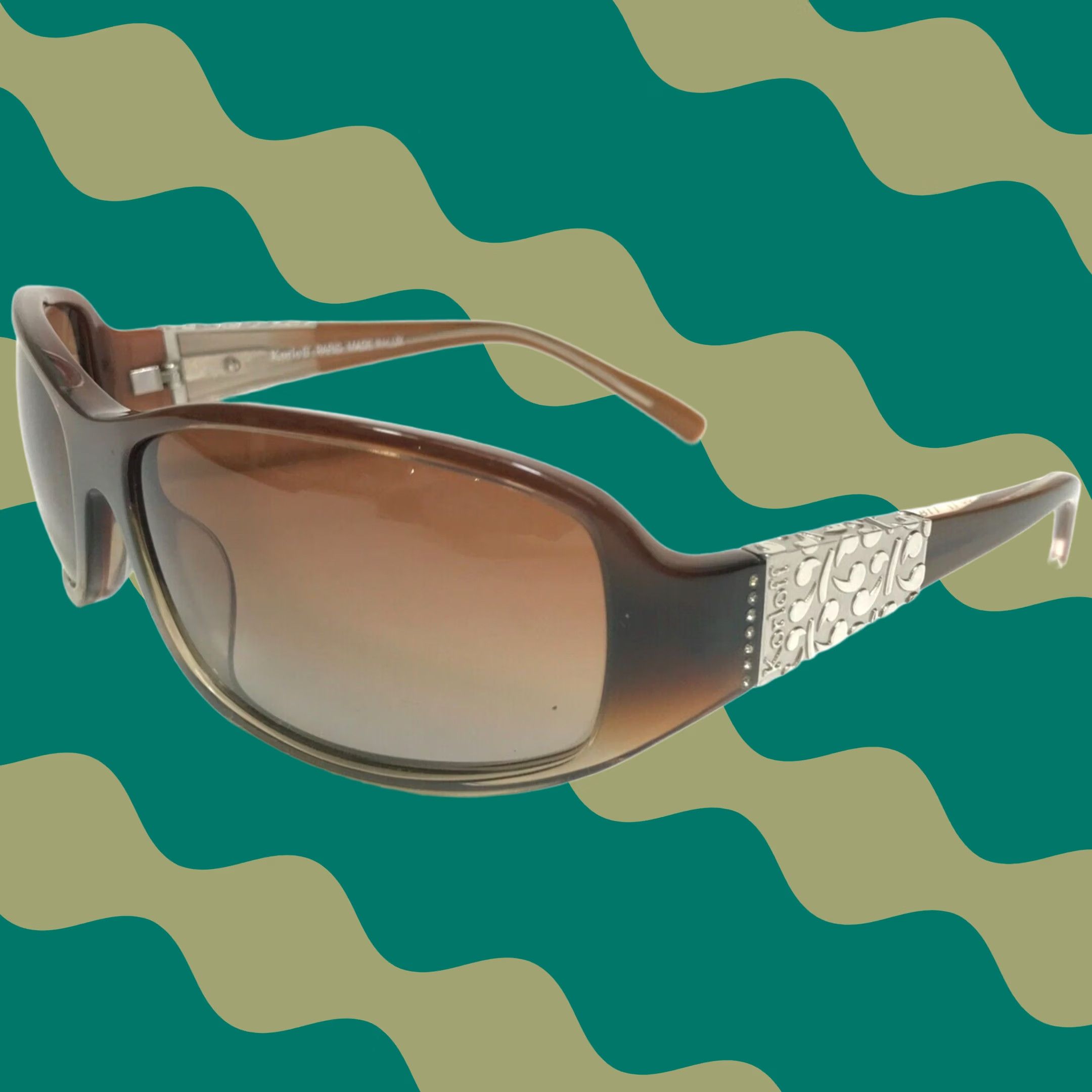 Korloff Sunglasses K 062.069 Brown Silver Wrap Frames with Brown Gradient Lenses Ralph Lauren RA5001 532/13 Sunglasses Frames Clear Brown  main image 3