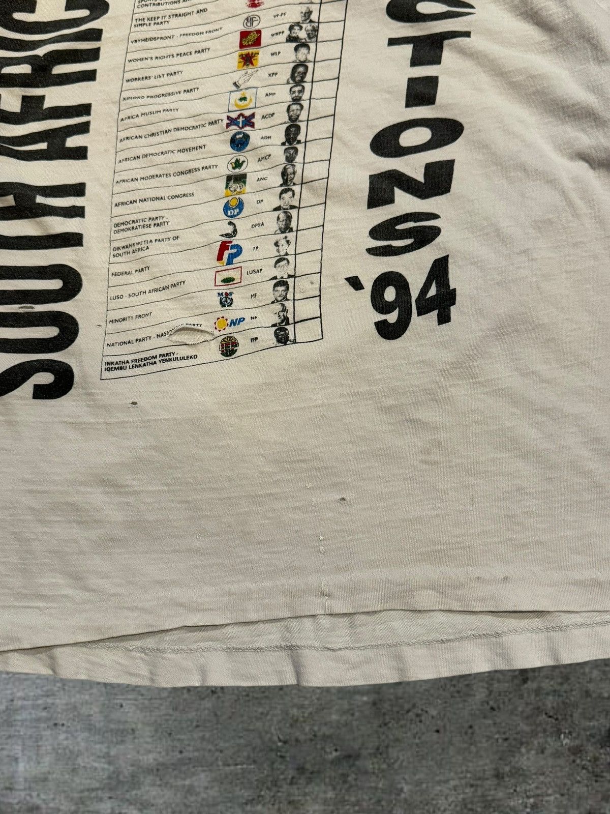 Vintage Vintage 1994 Nelson Mandela South Africa Election Shirt Sz L Size US L / EU 52-54 / 3 - 3 Thumbnail