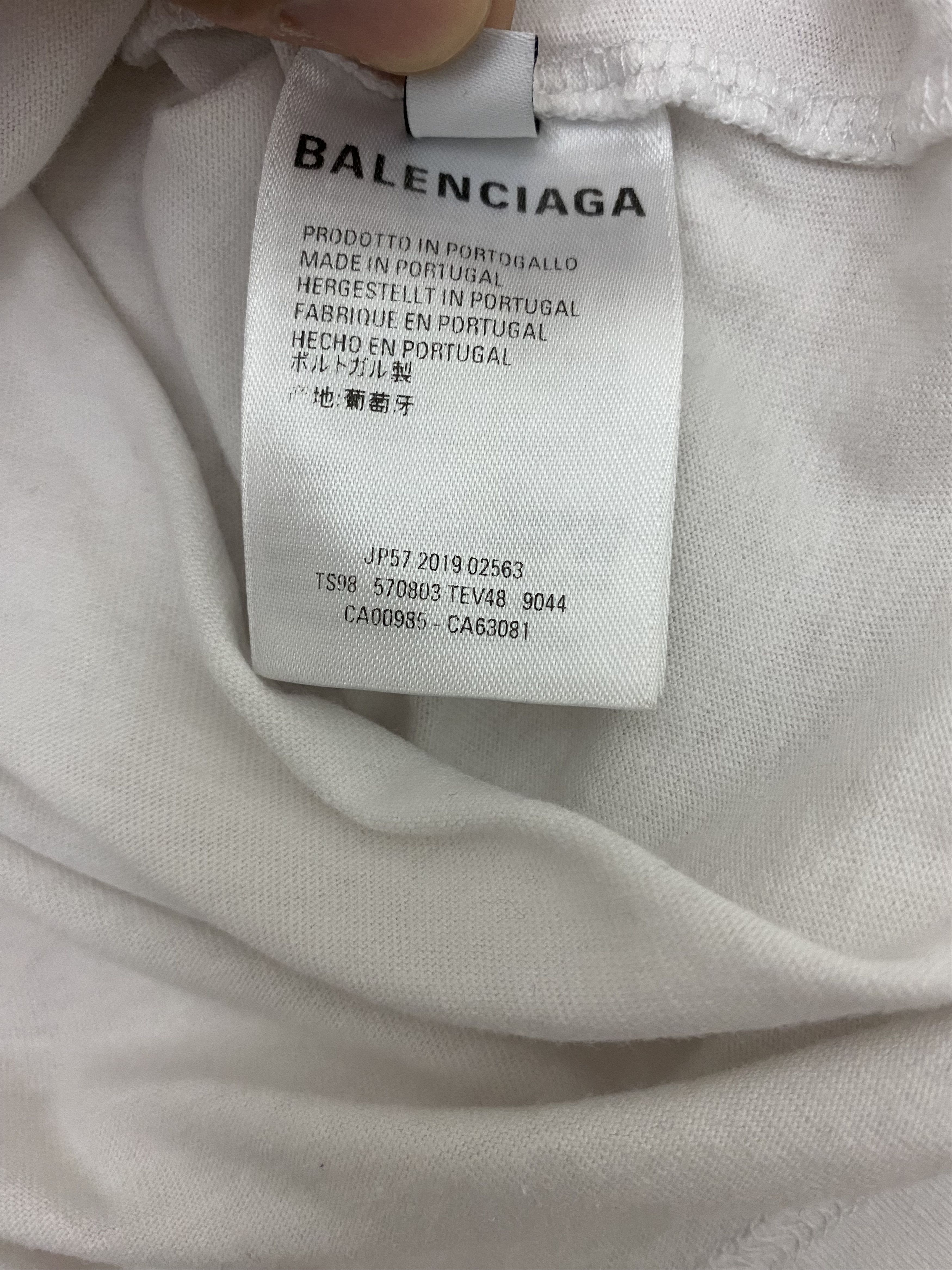 Balenciaga Oversized Balenciaga Interlock Distressed T Shirt Size US XS / EU 42 / 0 - 5 Thumbnail
