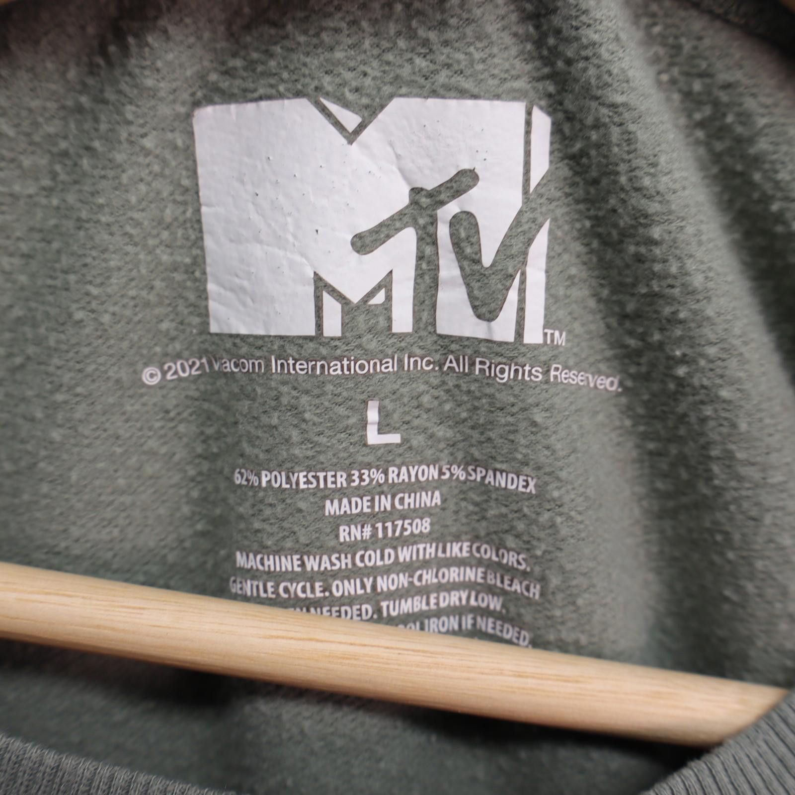 Other MTV Sweatshirt Womens Size Large Green Logo Crewneck Retro Size L / US 10 / IT 46 - 5 Thumbnail