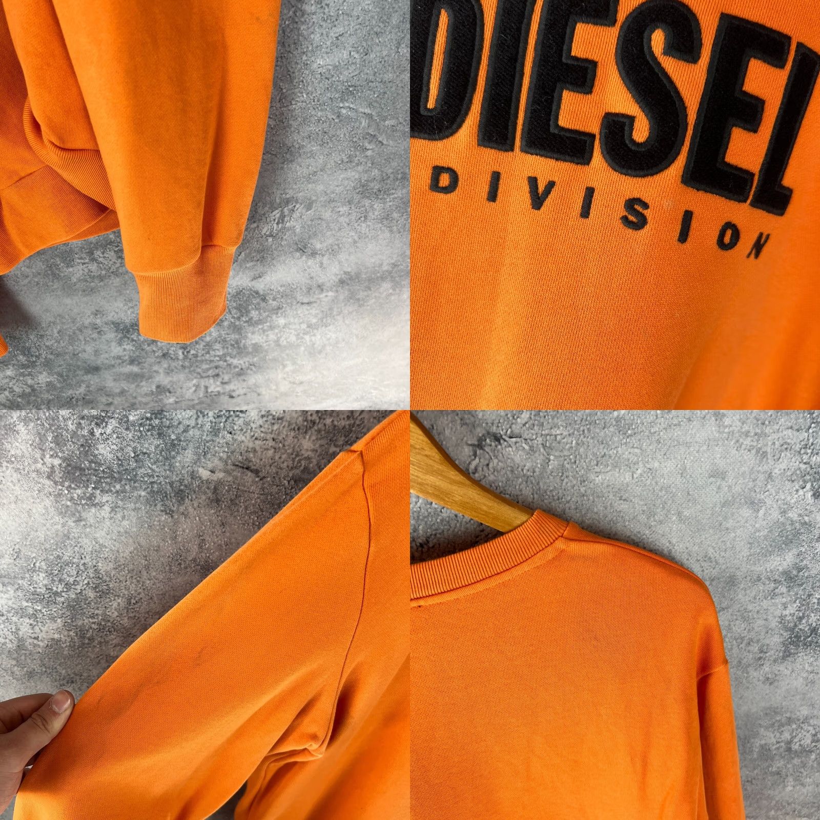 Diesel Diesel Sweatshirt Orange Logo Cotton Size 14 Womens Pullover Classic Bold Design Size XL / US 12-14 / IT 48-50 - 9 Thumbnail