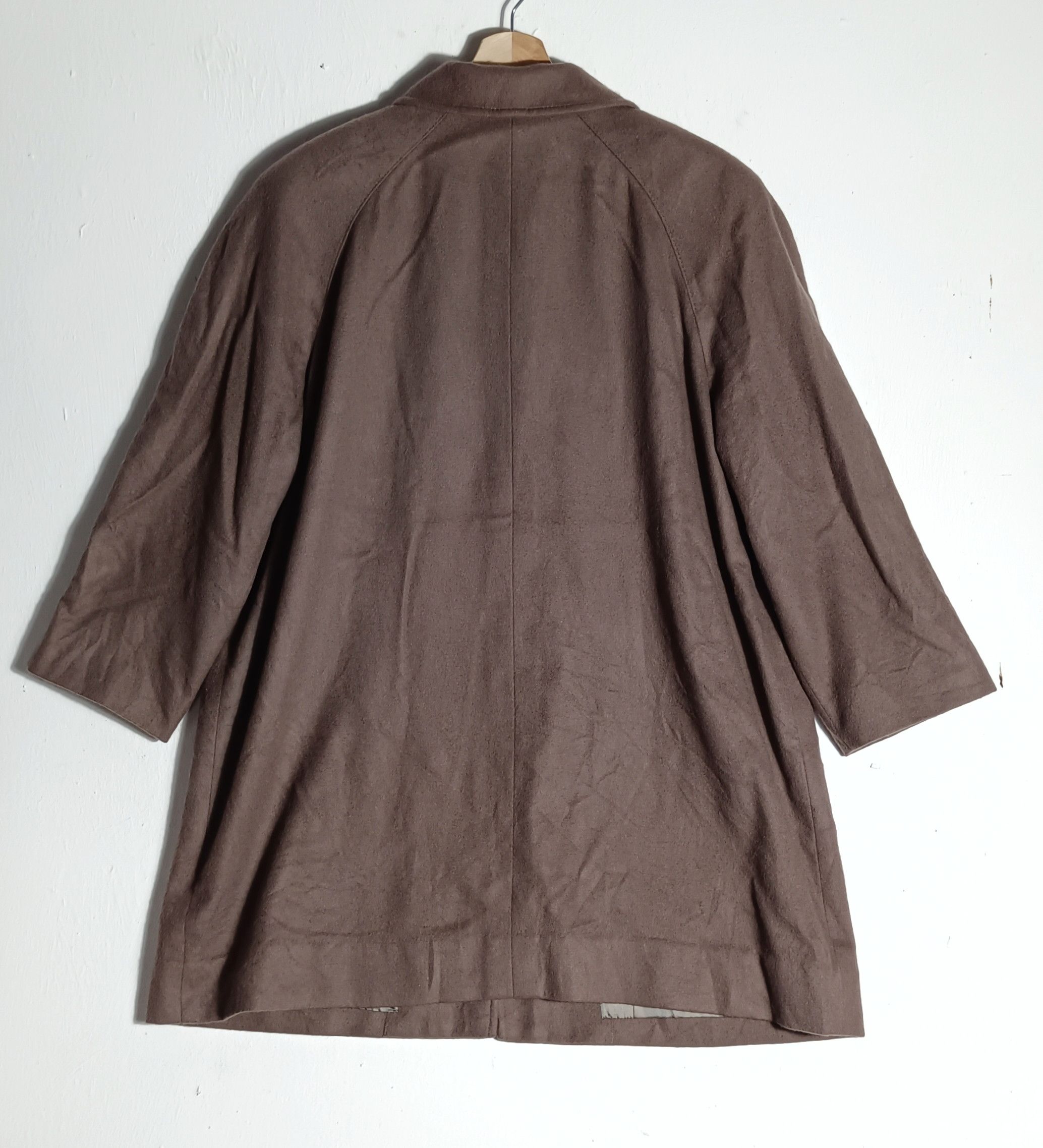 Crombie CROMBIE Scotland Charcoal Khaki 100% Cashmere overcoat Size US XXL / EU 58 / 5 - 3 Thumbnail
