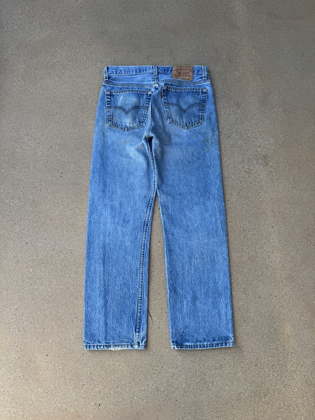 Levi's × Vintage Vtg 90’s Levi’s 501xx Buttonfly Straight Faded Jeans 29x27 Size US 29 - 2 Thumbnail