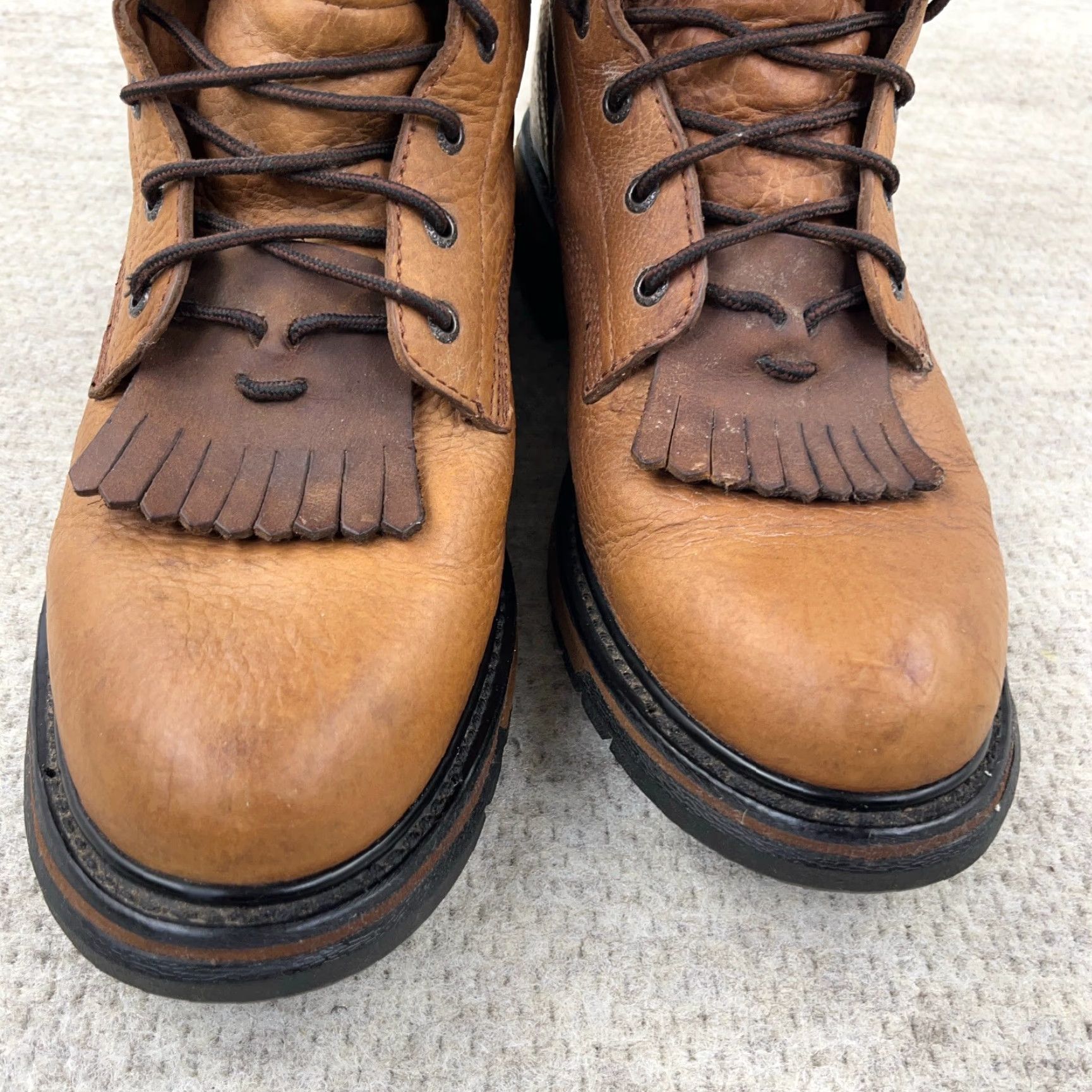 Vintage VINTAGE Rocky Original Rider Mens Boots 14 M Brown Leather Waterproof Mid-Calf Casual Fall Winter Size US 14 / EU 47 - 5 Thumbnail
