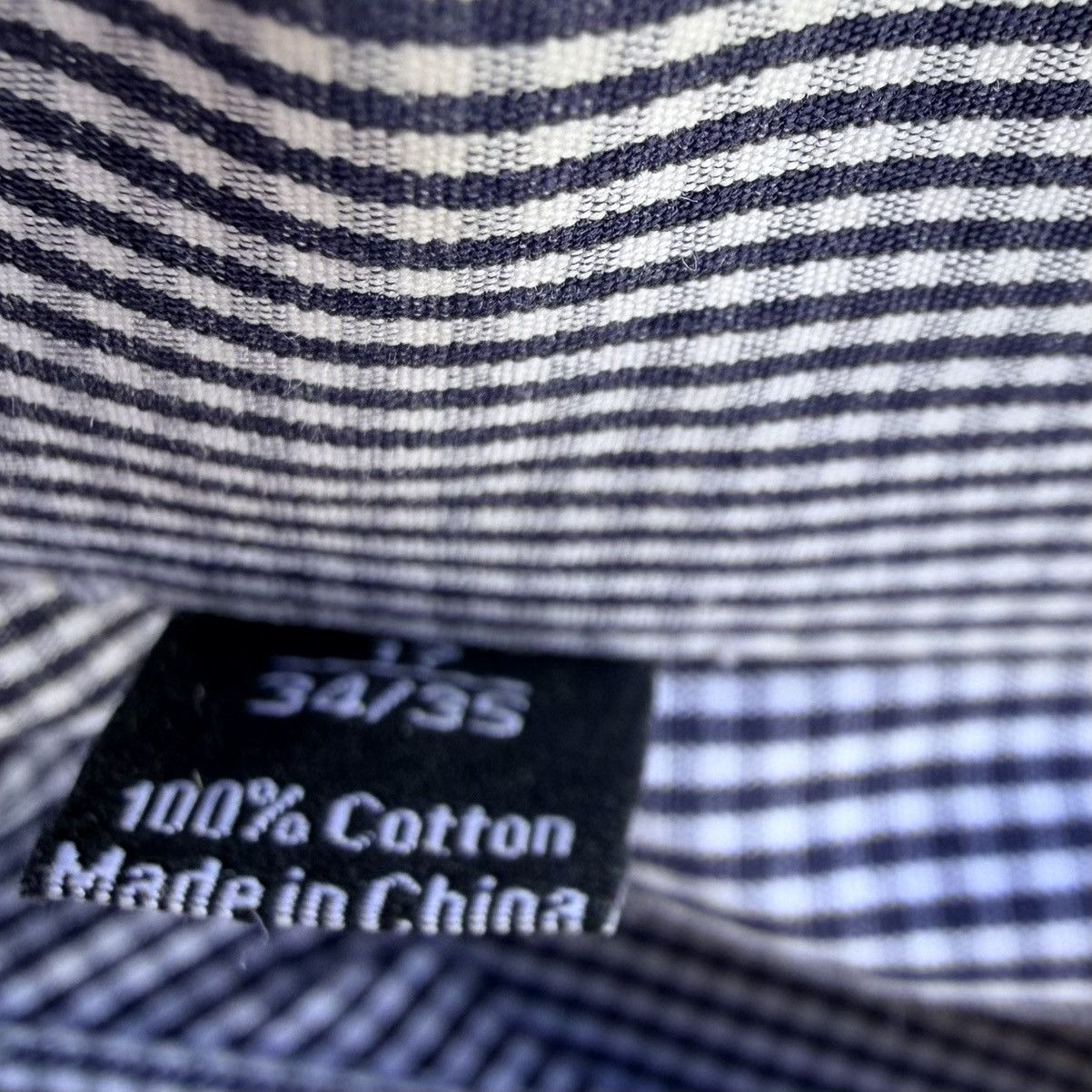 David Donahue David Donahue Dress Shirt Men Size 17 34/35 Check Blue Size US XL / EU 56 / 4 - 5 Thumbnail