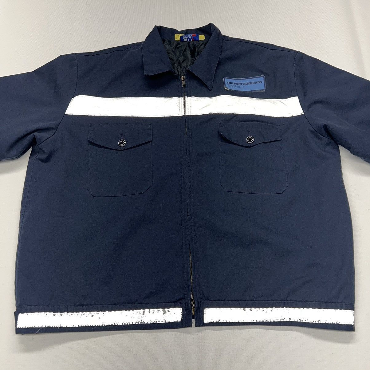 Vintage VTG Work Jacket Blue Port Authority NJ NY Coat Full Zip Size US XL / EU 56 / 4 - 13 Thumbnail