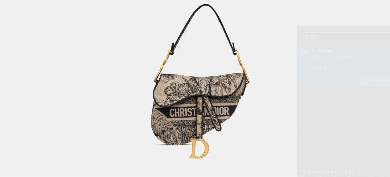 o1w1db10424 Size: OS Saddle Bag in Beige/Multicolor