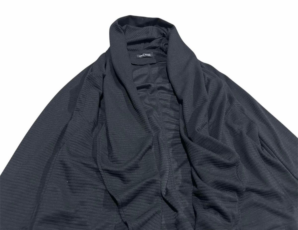 Japanese Brand × KMRii × Yasuyuki Ishii 🔥Rare Cecil Mcbee Drape Cardigan Jacket Hooded Asymmetric Size US M / EU 48-50 / 2 - 9 Thumbnail