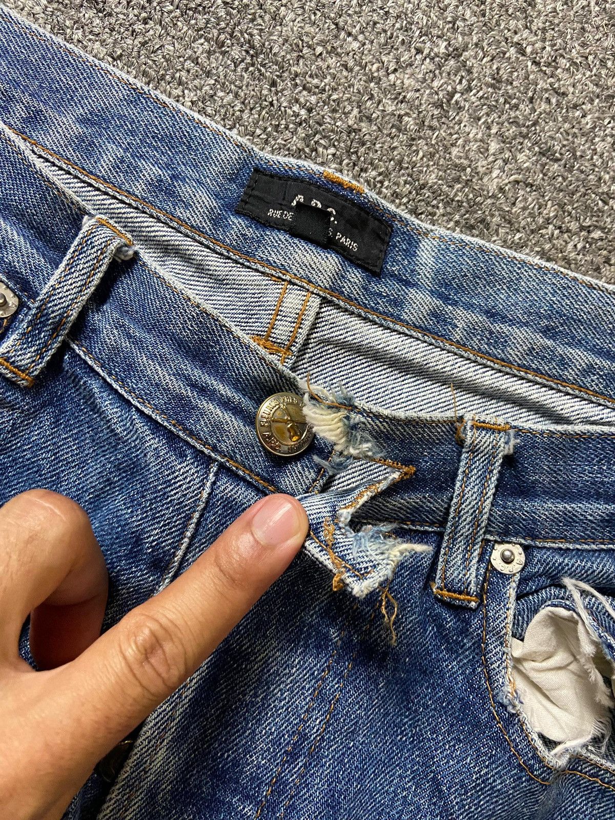 A.P.C. × Japanese Brand × Vintage A.P.C Brand Regular Fit Distressed Denim Jeans (123) Size US 29 - 8 Thumbnail