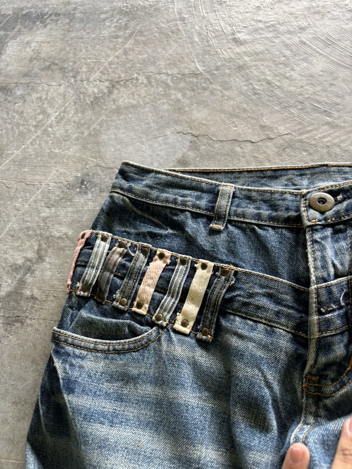 PPFM y2k double waist japanese jeans mouth valley punk grunge Size US 30 / EU 46 - 8 Thumbnail
