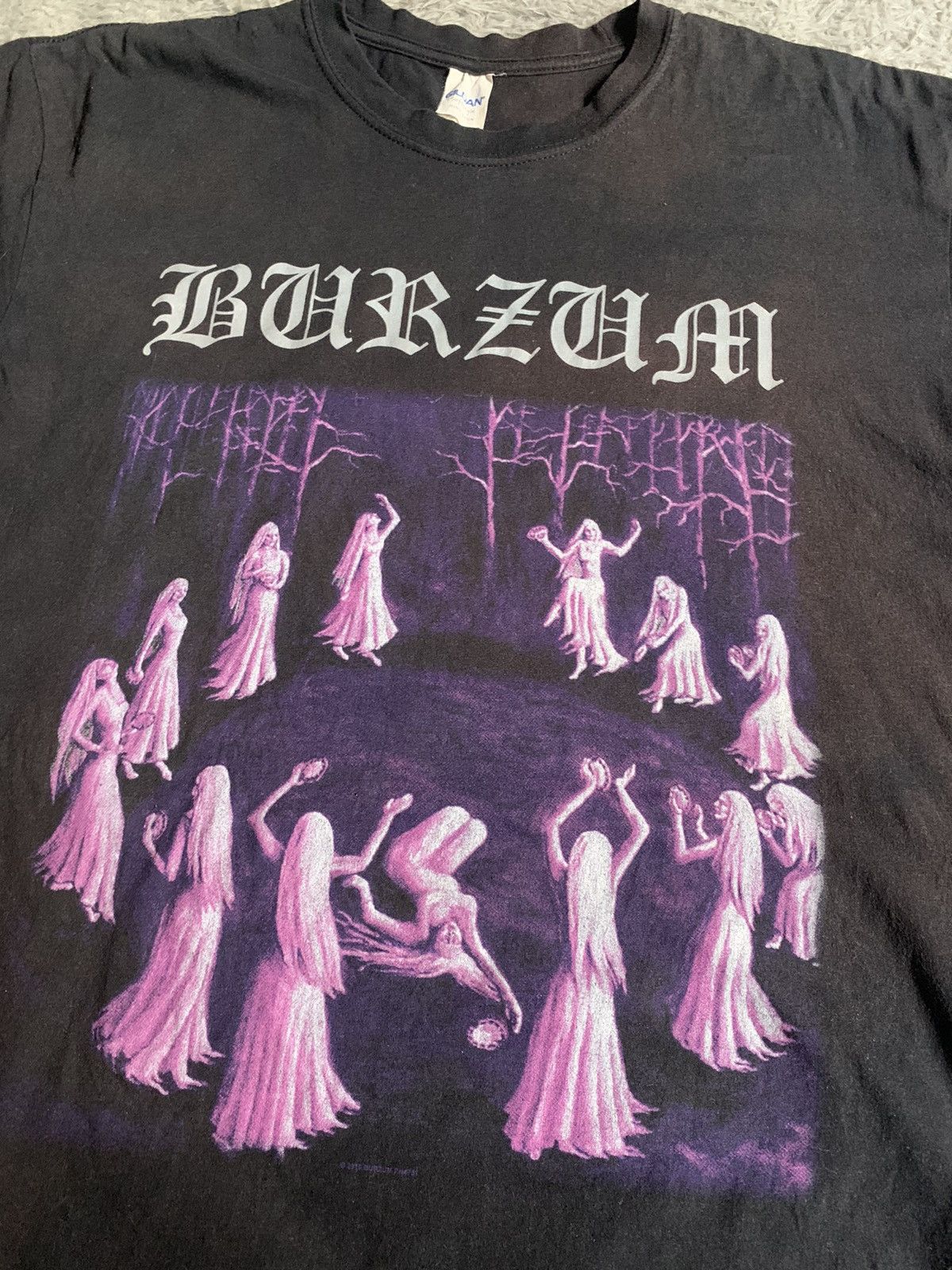 Band Tees Vintage Fade 00s Y2k Burzum Witches Dancing Tee Erd Grunge Size US XL / EU 56 / 4 - 2 Thumbnail
