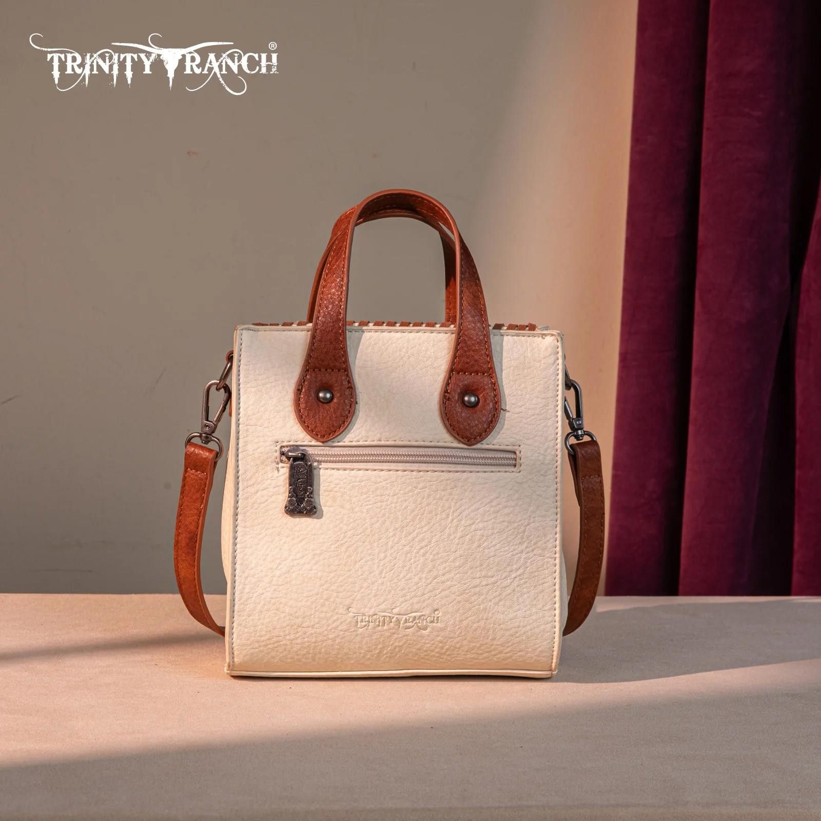 Designer Trinity Ranch Stylish Handbag with Fringe Accents Size ONE SIZE - 4 Thumbnail