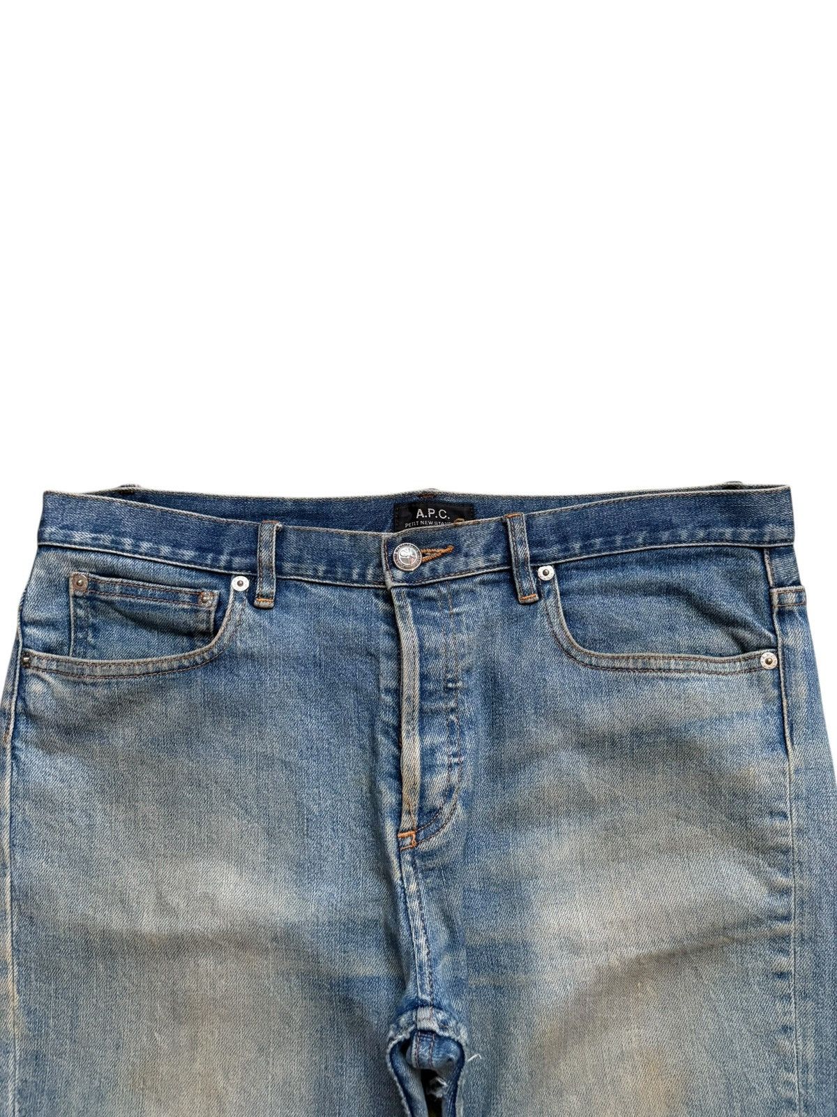 A.P.C. Vintage A.P.C Rusty Mud Wash Distressed Slim Skinny Jeans Size US 34 / EU 50 - 4 Thumbnail